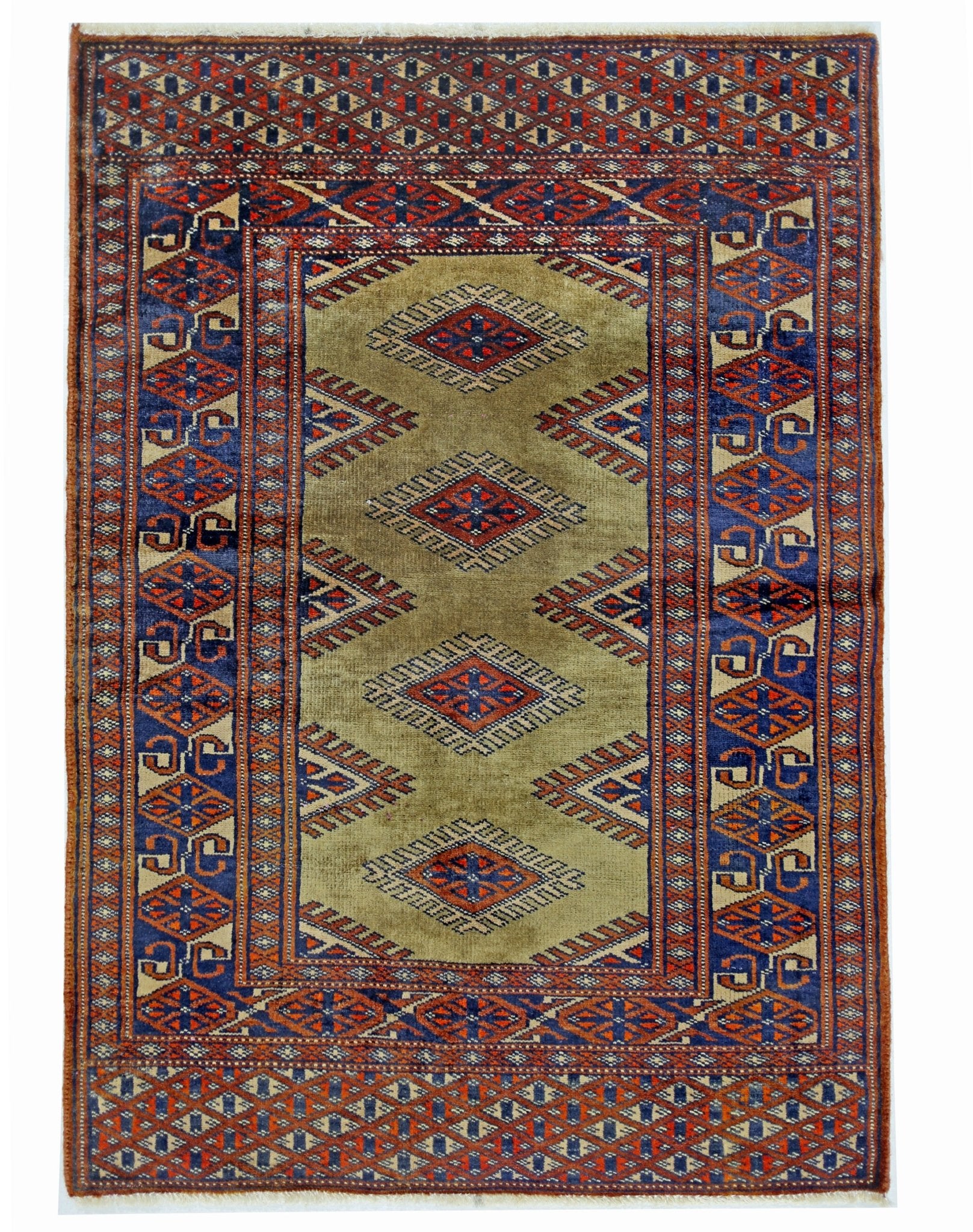 Handmade Mini Vintage Princess Bokhara Rug | 91 x 63 cm | 3' x 2'1" - Najaf Rugs & Textile