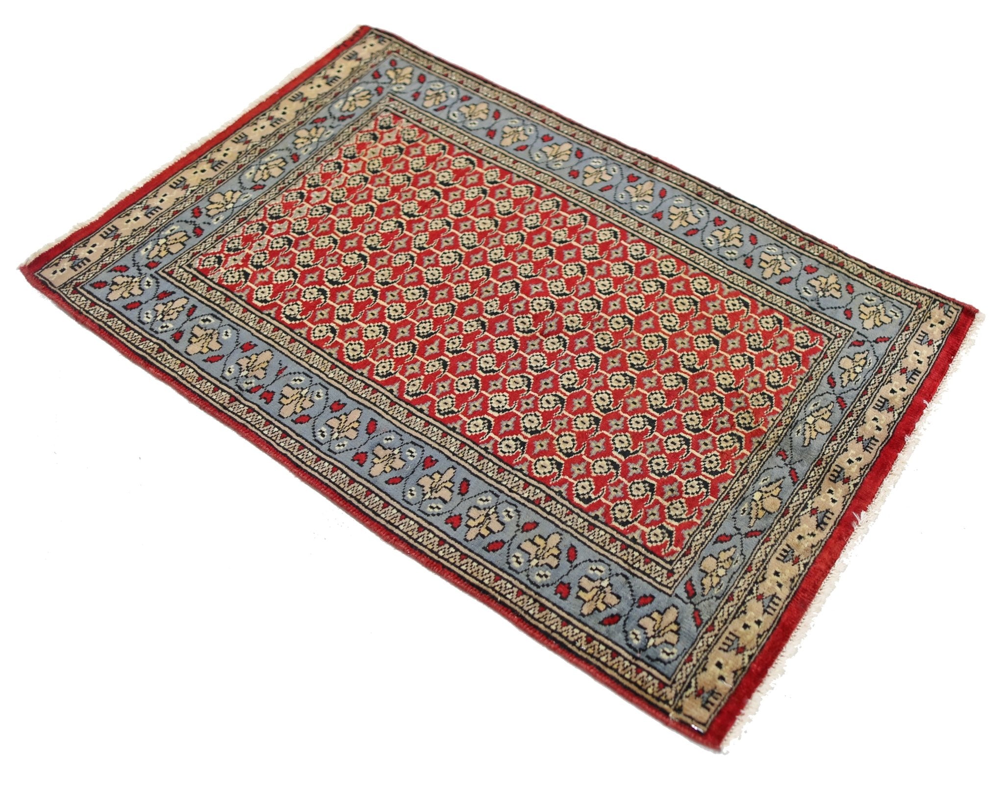 Handmade Mini Vintage Princess Bokhara Rug | 93 x 59 cm | 3' x 1'11" - Najaf Rugs & Textile
