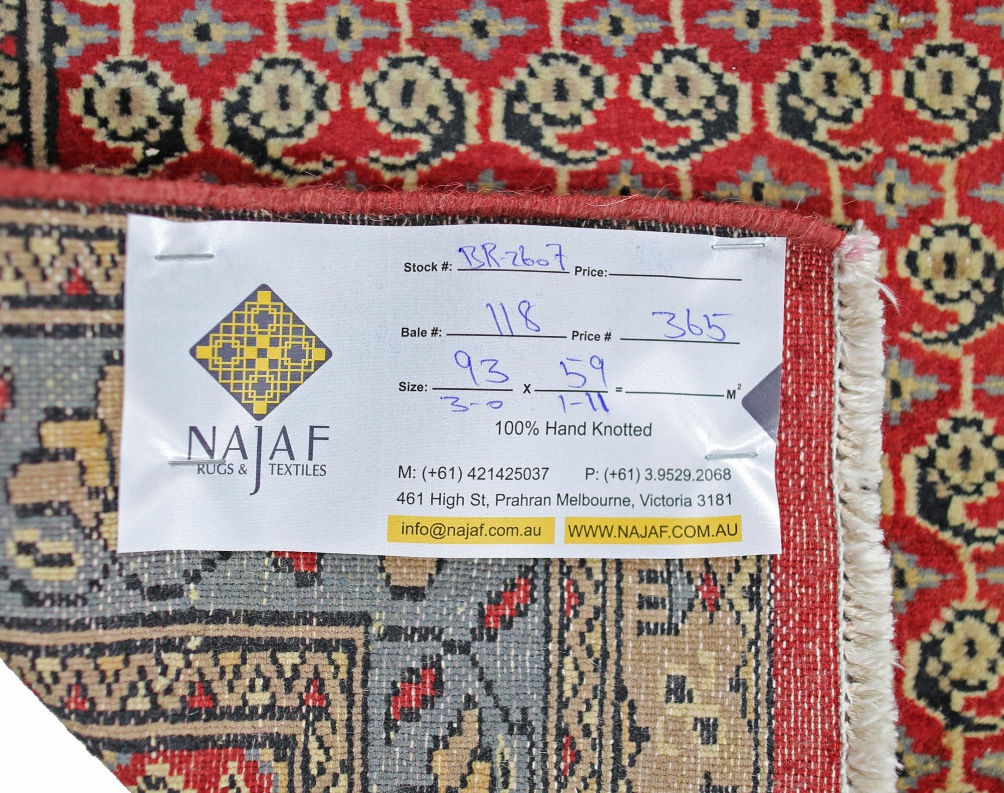 Handmade Mini Vintage Princess Bokhara Rug | 93 x 59 cm | 3' x 1'11" - Najaf Rugs & Textile