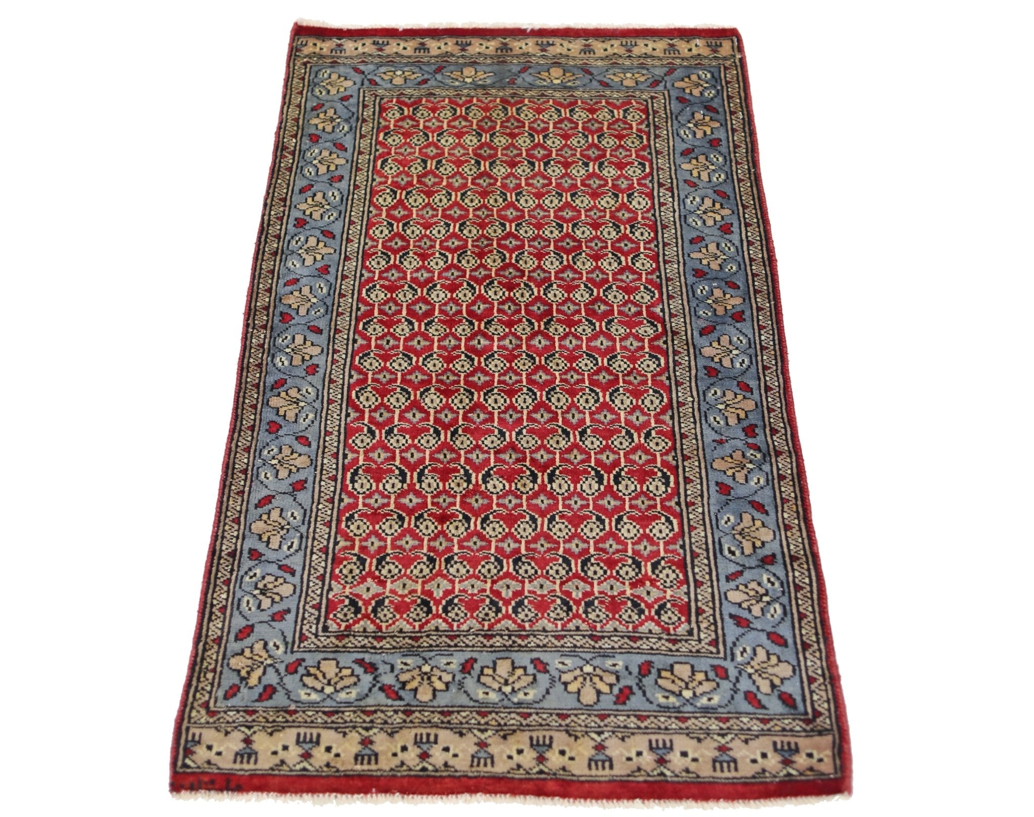 Handmade Mini Vintage Princess Bokhara Rug | 93 x 59 cm | 3' x 1'11" - Najaf Rugs & Textile