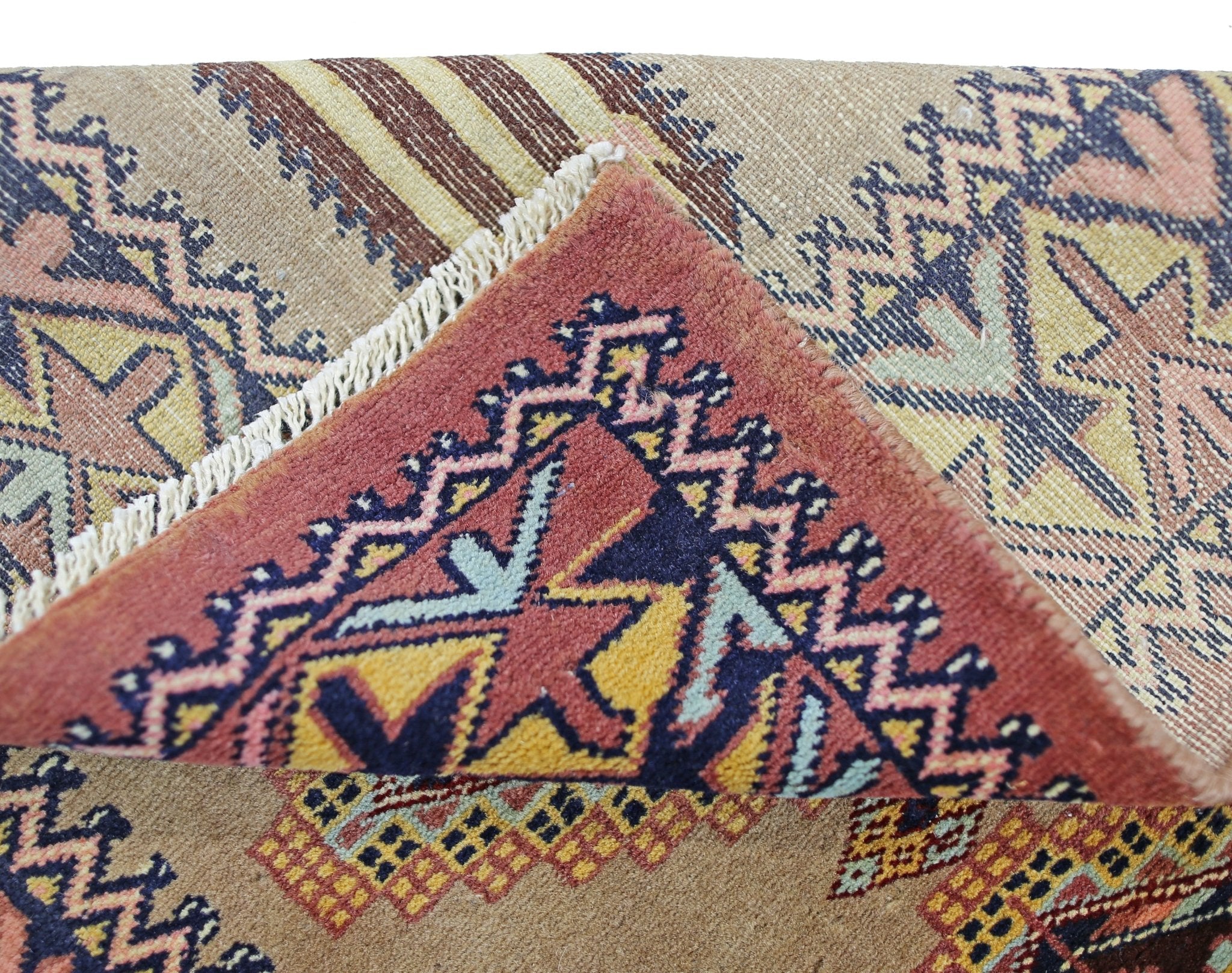 Handmade Mini Vintage Princess Bokhara Rug | 95 x 59 cm | 3'1" x 1'11" - Najaf Rugs & Textile