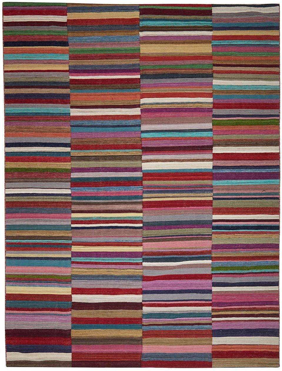 Handmade Modern Afghan Chobi Kilim | 336 x 259 cm | 11' x 8'4" - Najaf Rugs & Textile