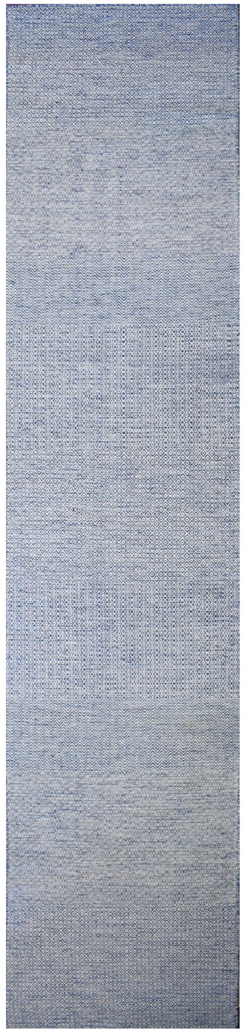 Handmade Modern Indian Kilim Hallway Runner | 400 x 80 cm | 13'1" x 2'6" - Najaf Rugs & Textile