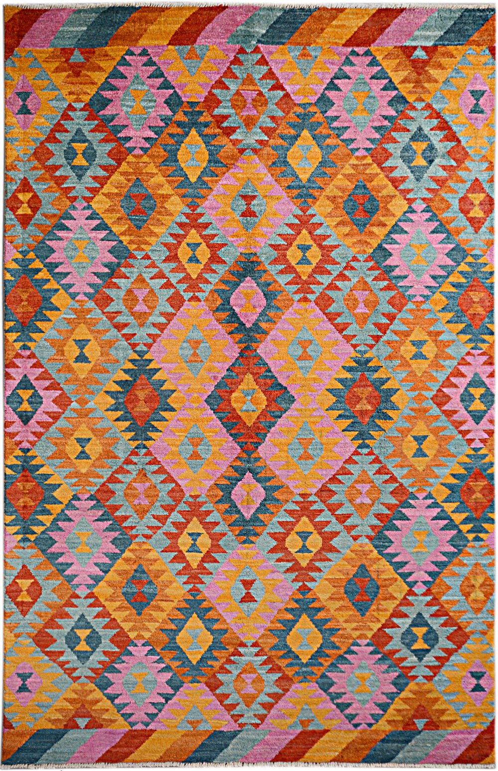 Handmade Modern Maimana Rug | 299 x 194 cm | 9'8" x 6'3" - Najaf Rugs & Textile