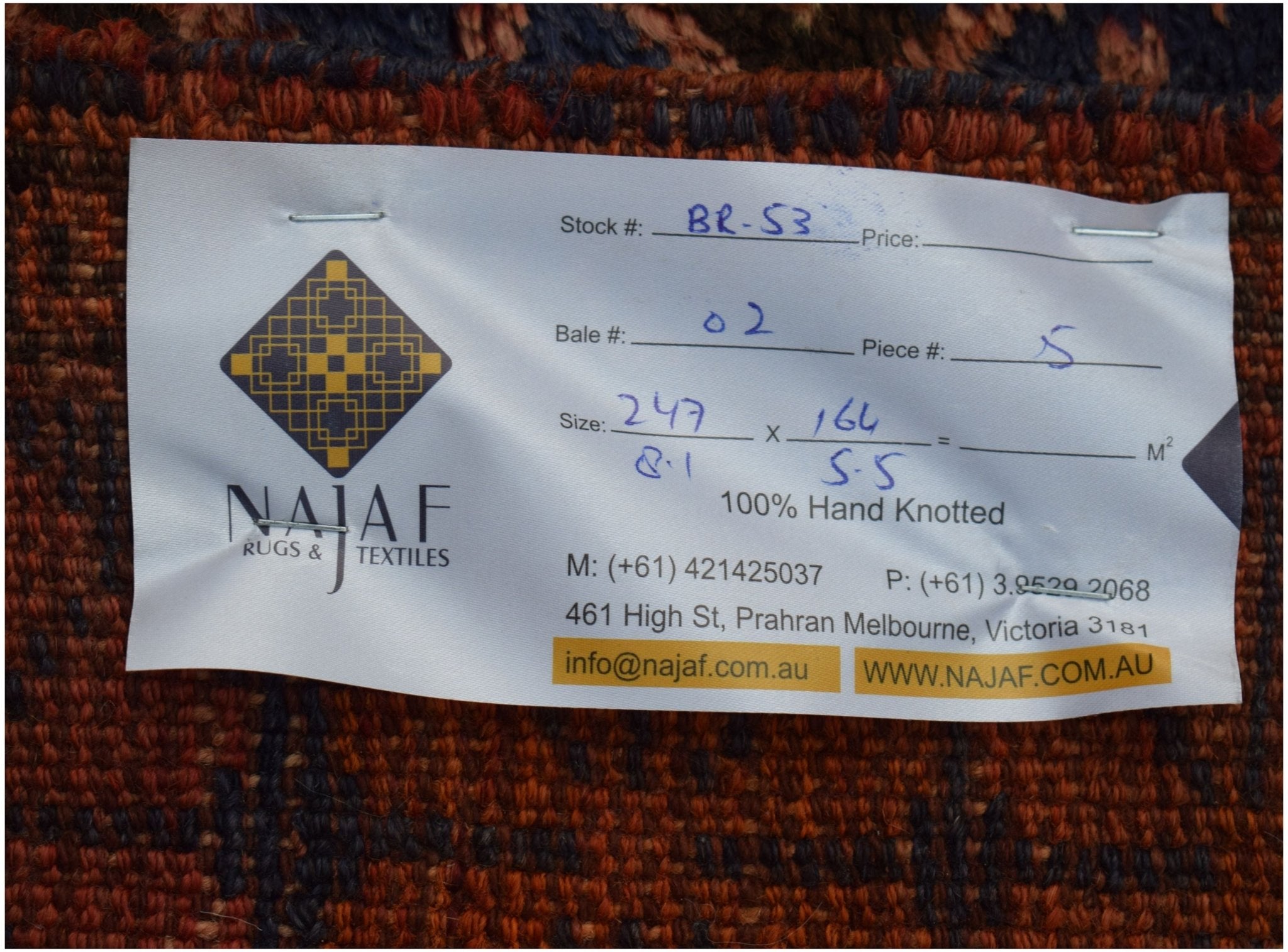 Handmade Old Afghan Shepherd's Rug | 247 x 164 cm | 8'1" x 5'5" - Najaf Rugs & Textile