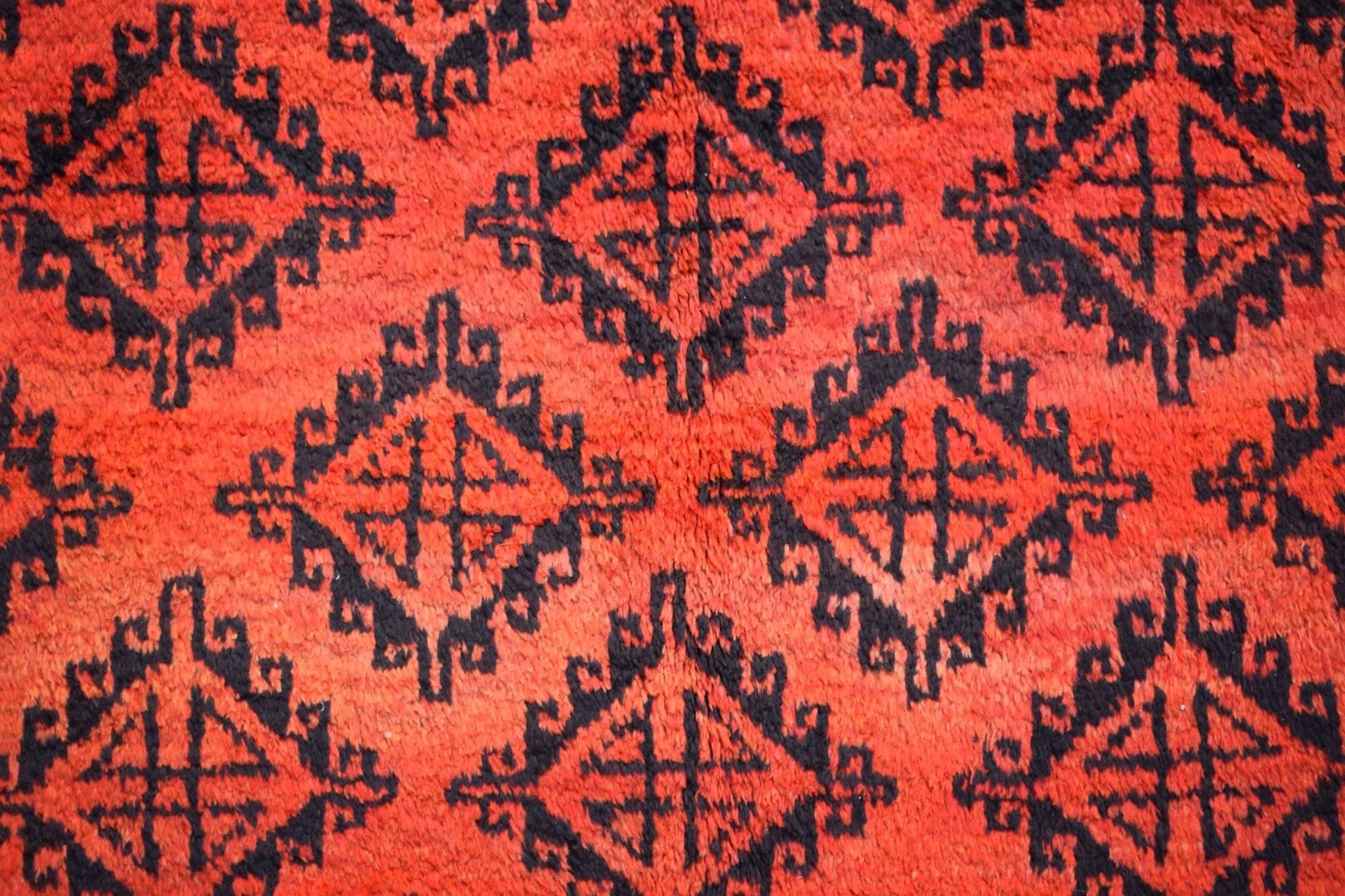 Handmade Old Afghan Tribal Shepherd's Rug | 234 x 177 cm | 7'8" x 5'10" - Najaf Rugs & Textile