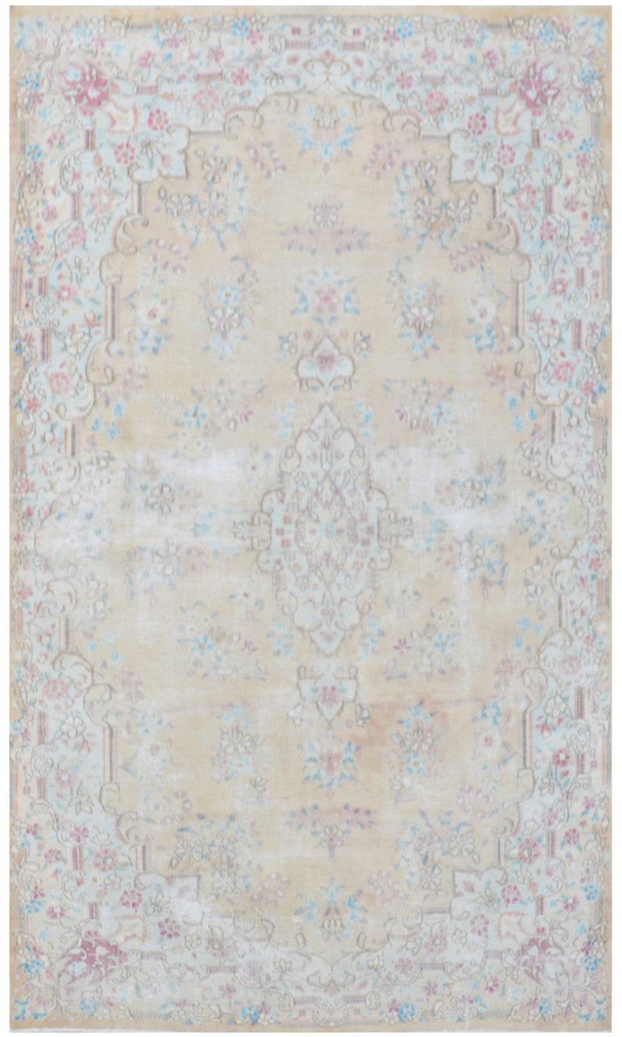 Handmade Persian Vintage Kerman Rug | 240 x 136 cm - Najaf Rugs & Textile