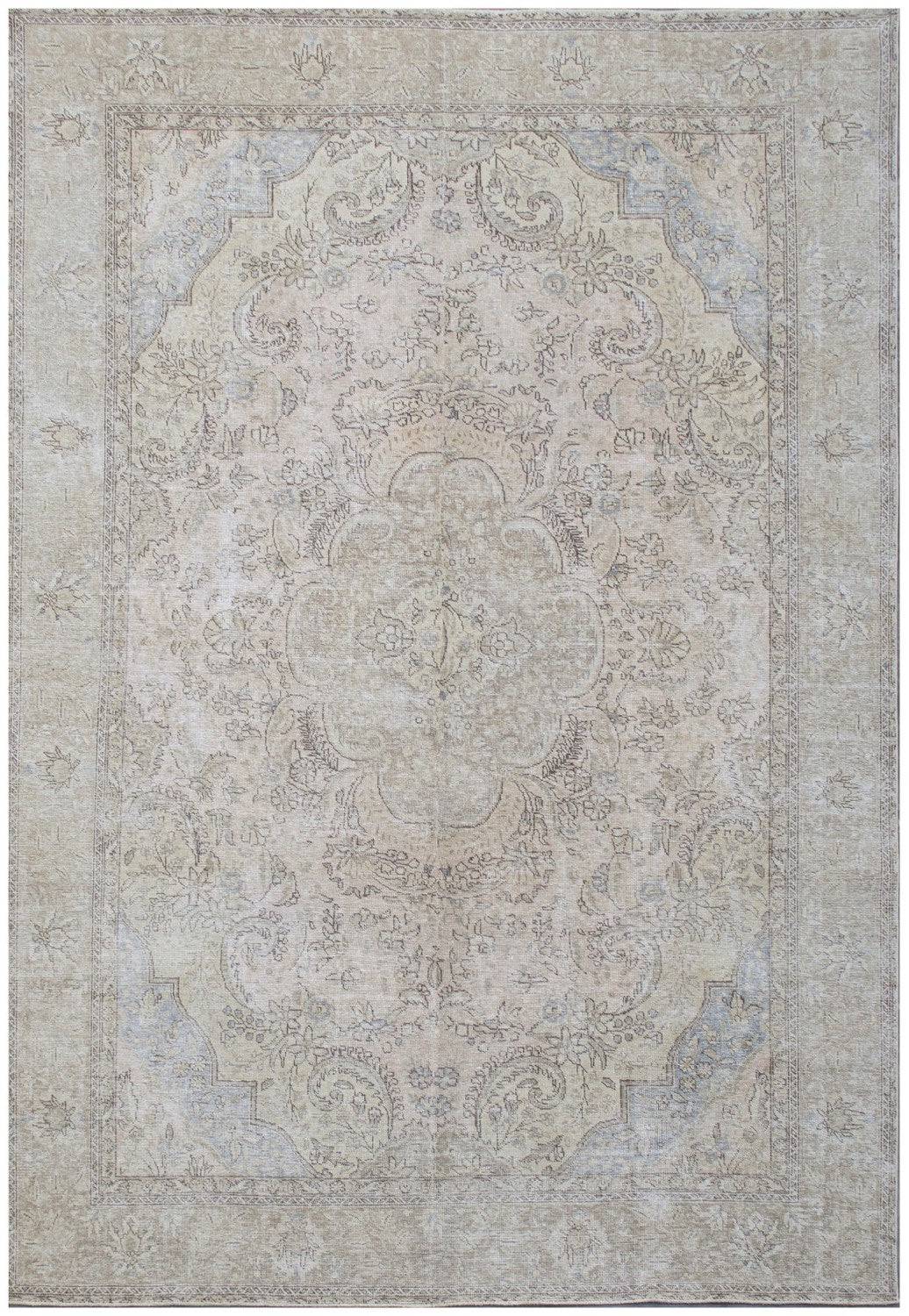 Handmade Persian Vintage Tabriz Rug | 376 x 262 cm - Najaf Rugs & Textile
