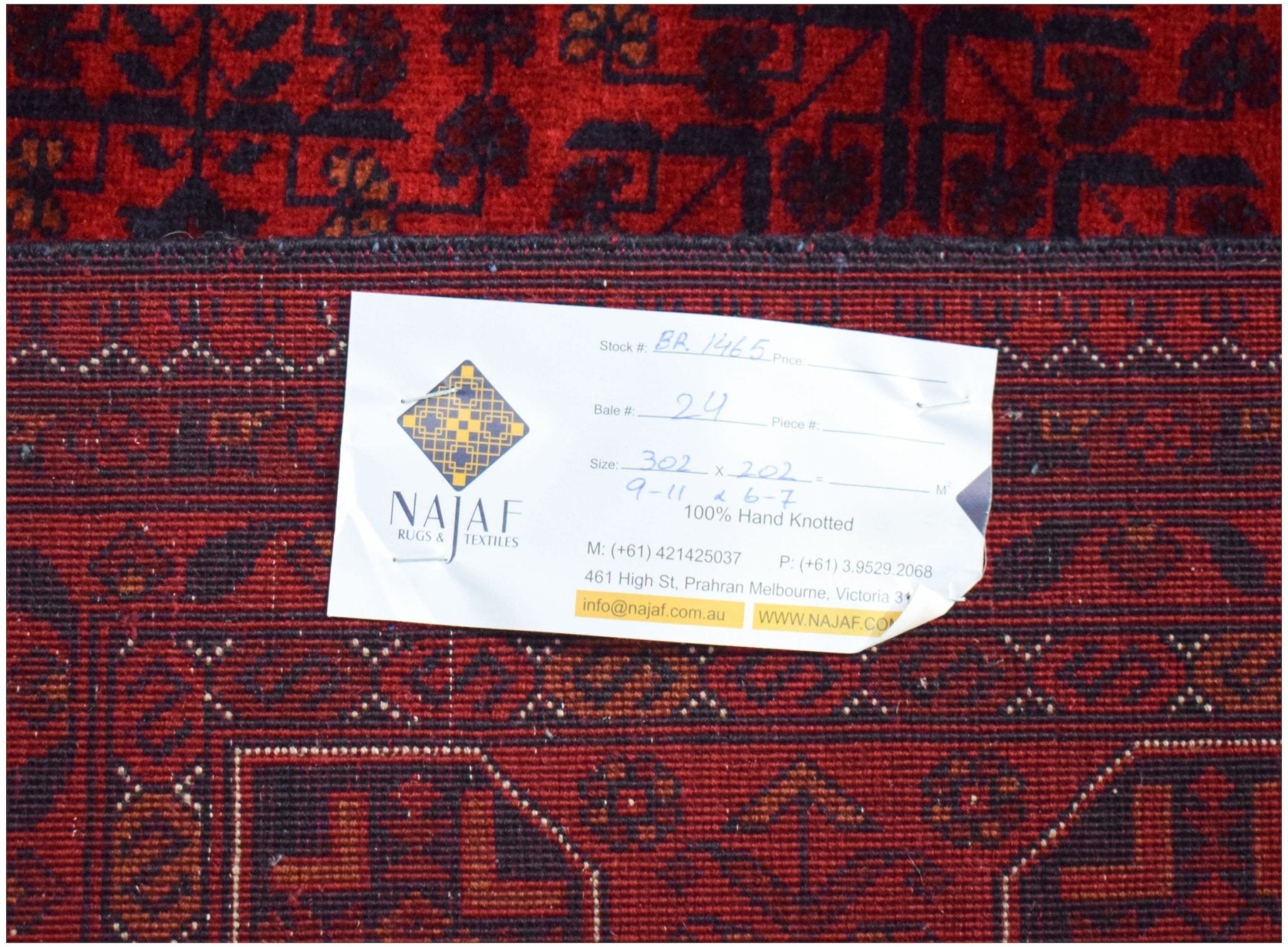 Handmade Traditional Afghan Biljik Rug | 302 x 202 cm | 9'11" x 6'7" - Najaf Rugs & Textile