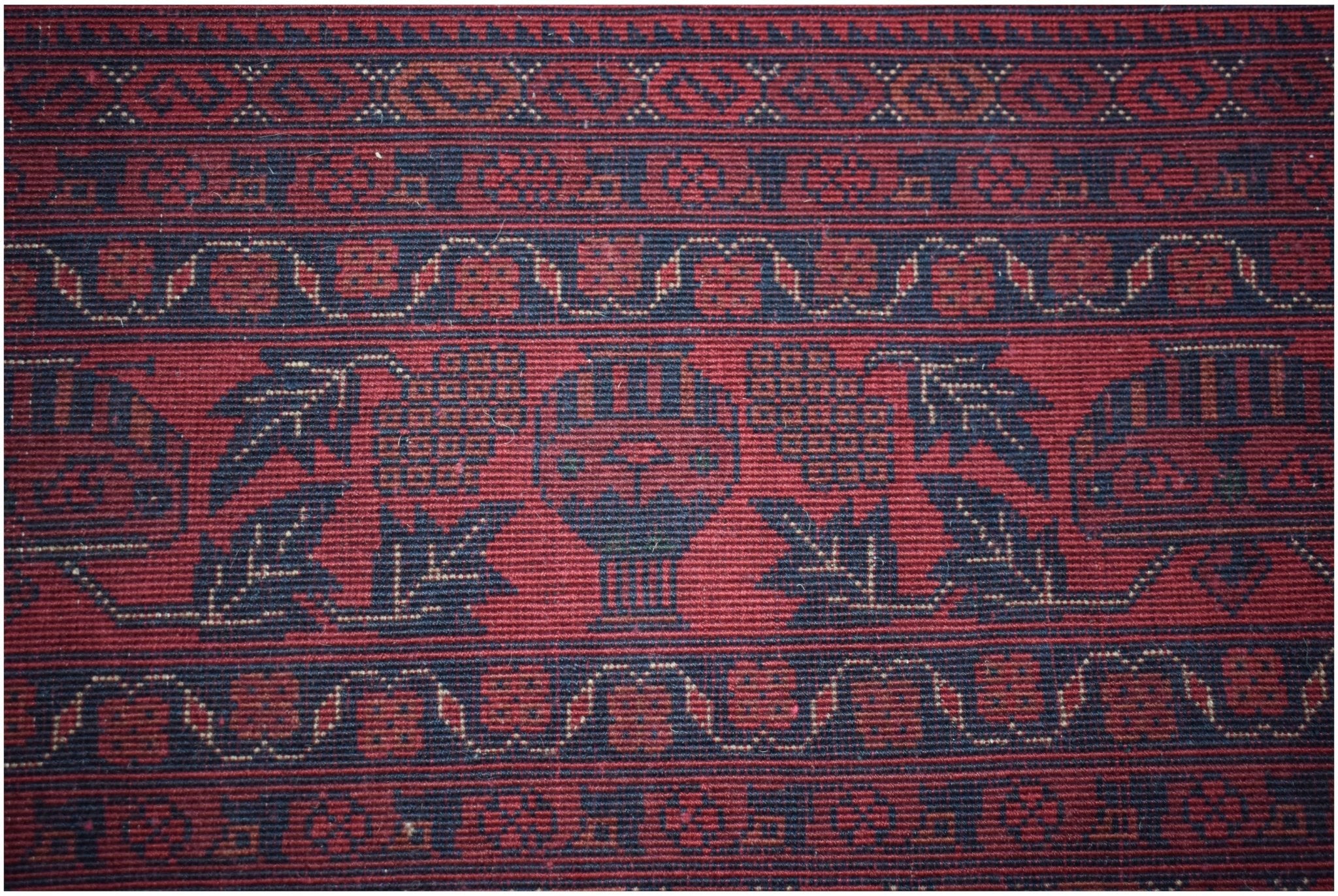 Handmade Traditional Afghan Biljik Rug | 303 x 201 cm | 9'11" x 6'7" - Najaf Rugs & Textile