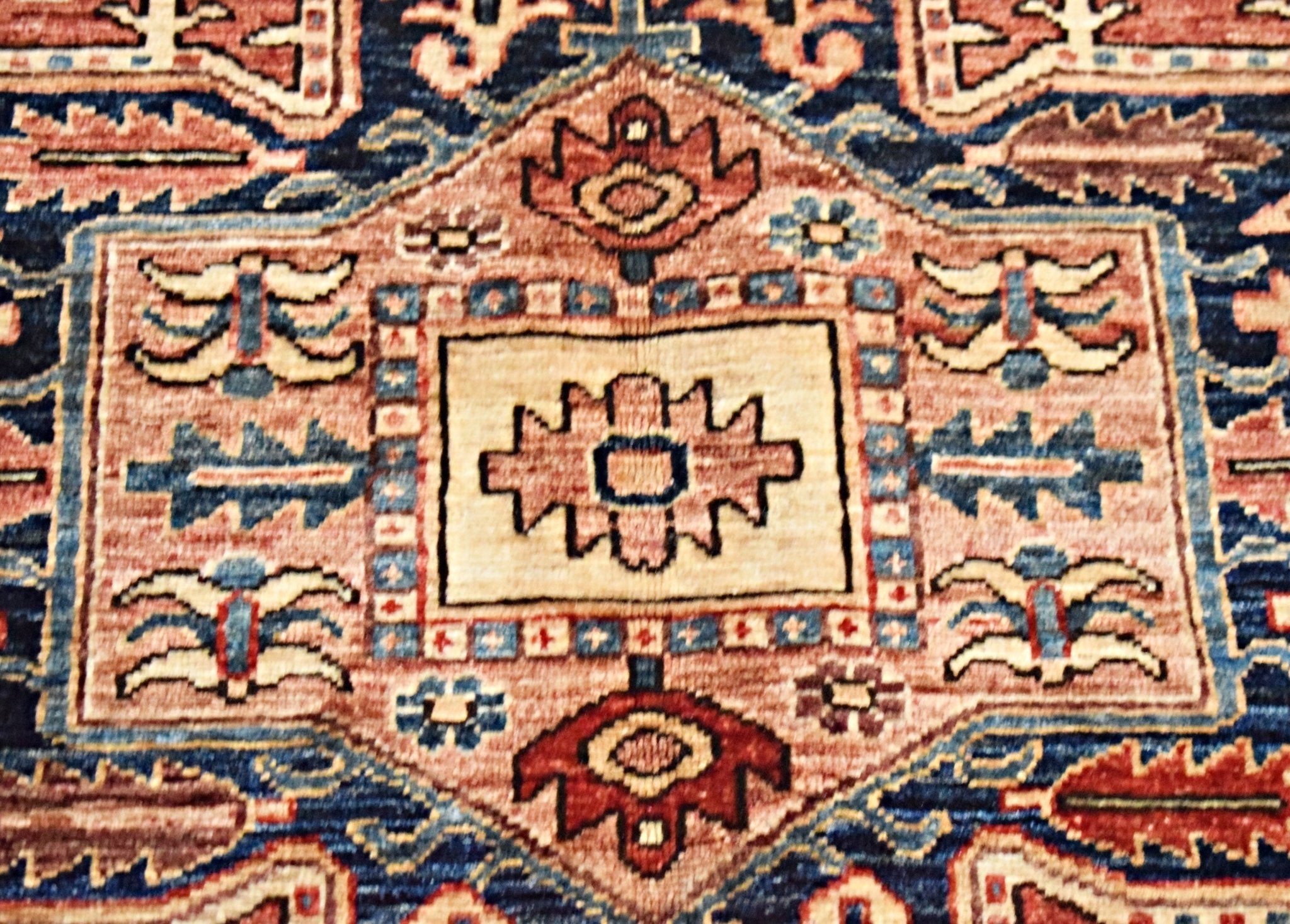 Handmade Traditional Afghan Chobi Rug | 208 x 157 cm | 6'10" x 5'2" - Najaf Rugs & Textile