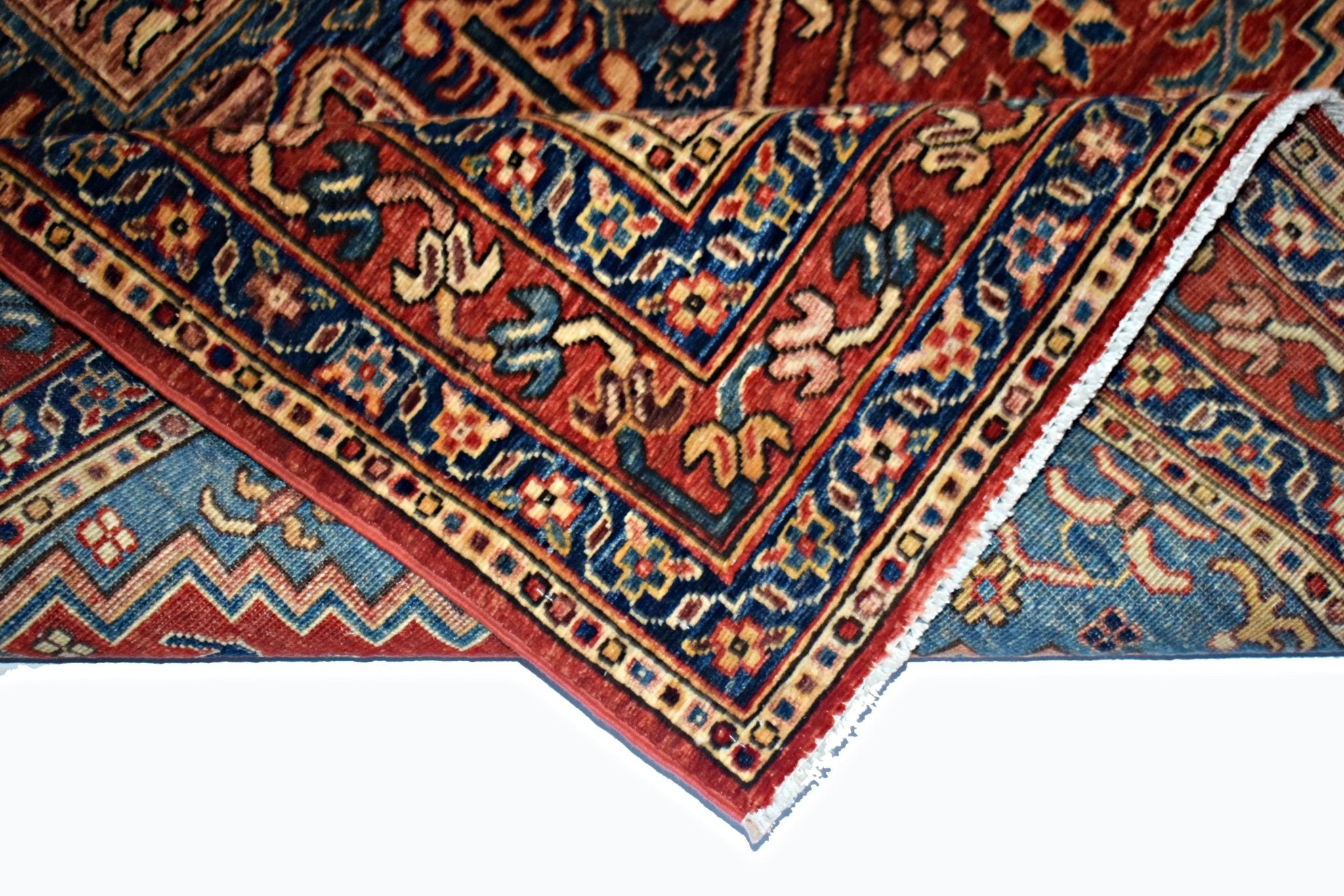 Handmade Traditional Afghan Chobi Rug | 208 x 157 cm | 6'10" x 5'2" - Najaf Rugs & Textile