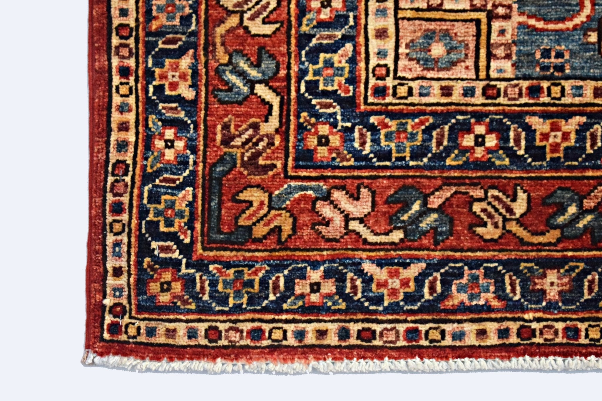 Handmade Traditional Afghan Chobi Rug | 208 x 157 cm | 6'10" x 5'2" - Najaf Rugs & Textile
