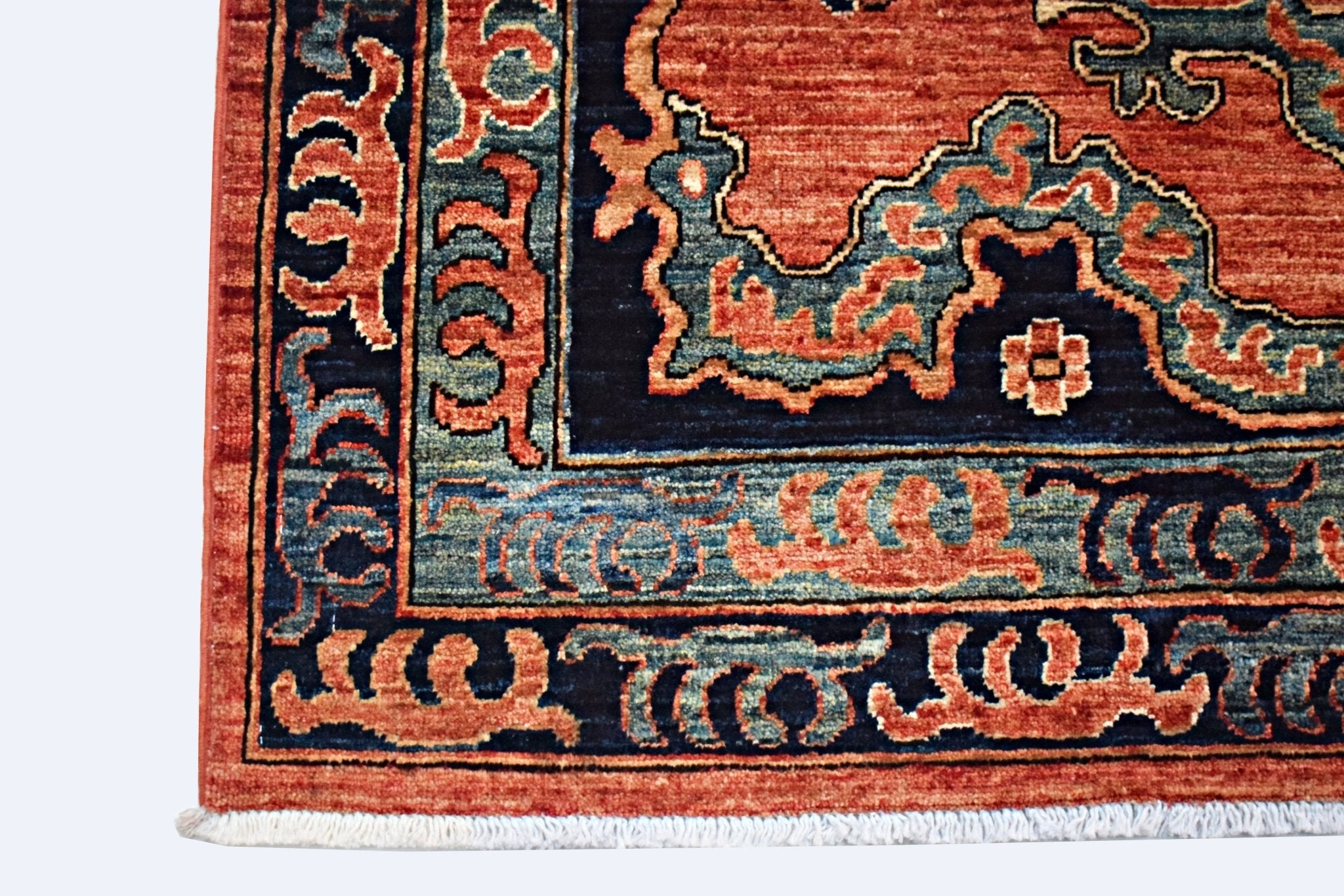 Handmade Traditional Afghan Chobi Rug | 211 x 154 cm | 6'11" x 5'1" - Najaf Rugs & Textile