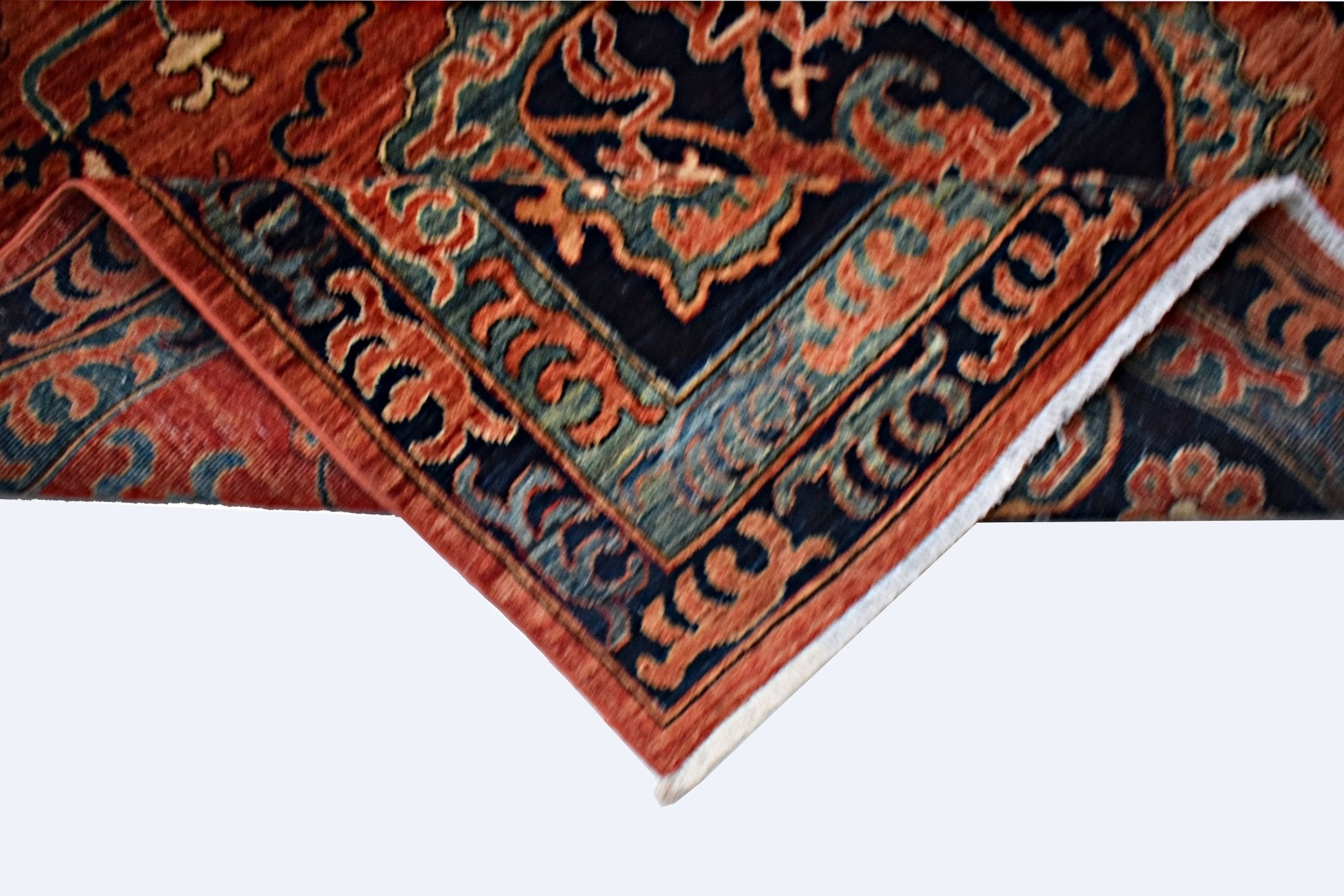 Handmade Traditional Afghan Chobi Rug | 211 x 154 cm | 6'11" x 5'1" - Najaf Rugs & Textile