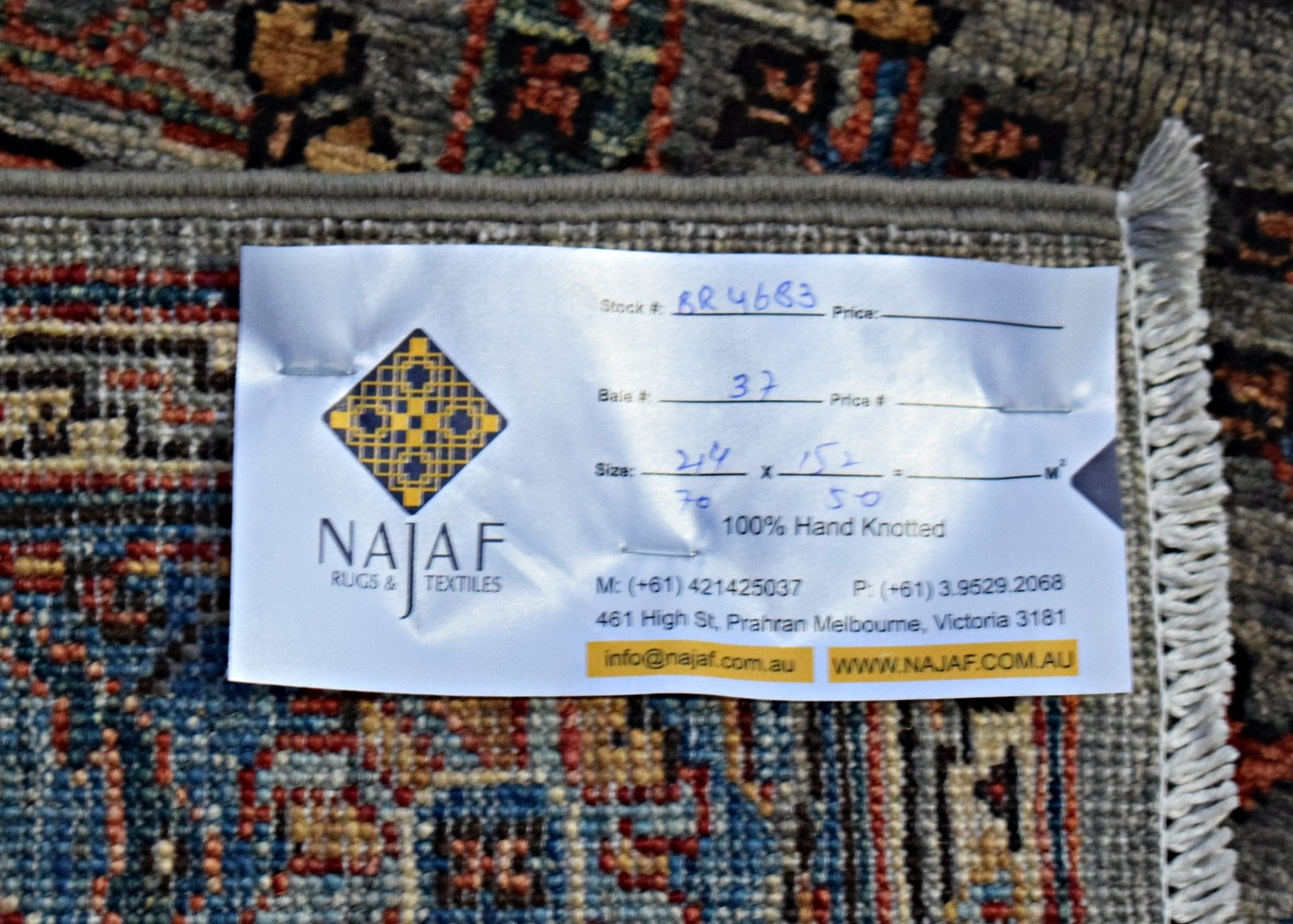 Handmade Traditional Afghan Chobi Rug | 214 x 152 cm | 7' x 5' - Najaf Rugs & Textile