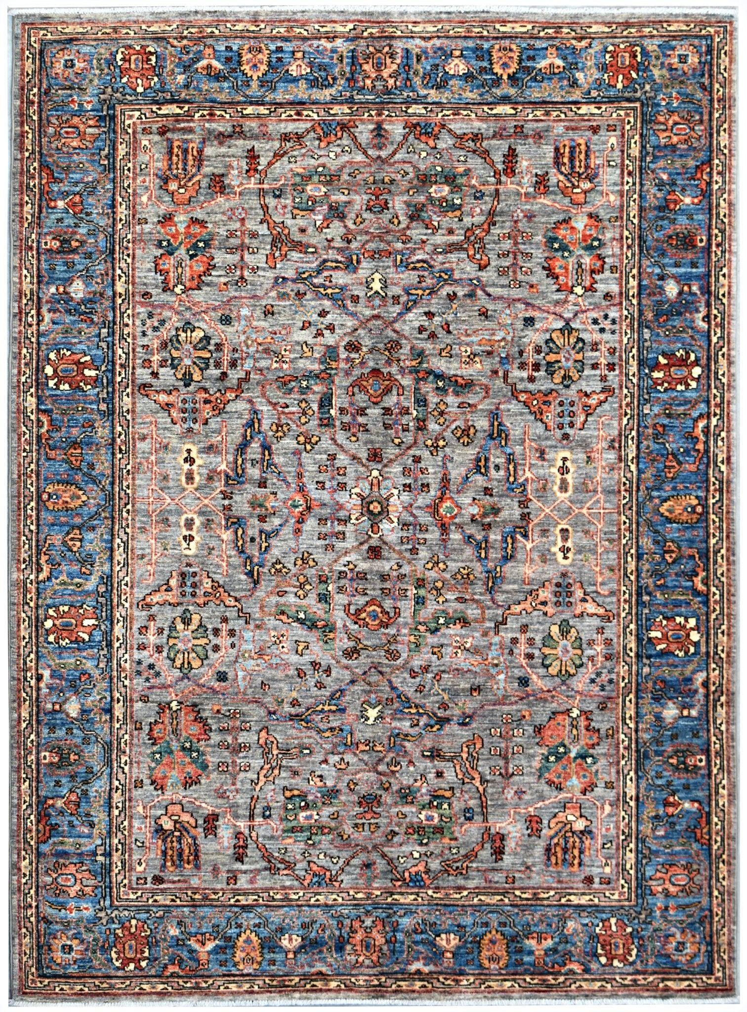 Handmade Traditional Afghan Chobi Rug | 214 x 152 cm | 7' x 5' - Najaf Rugs & Textile