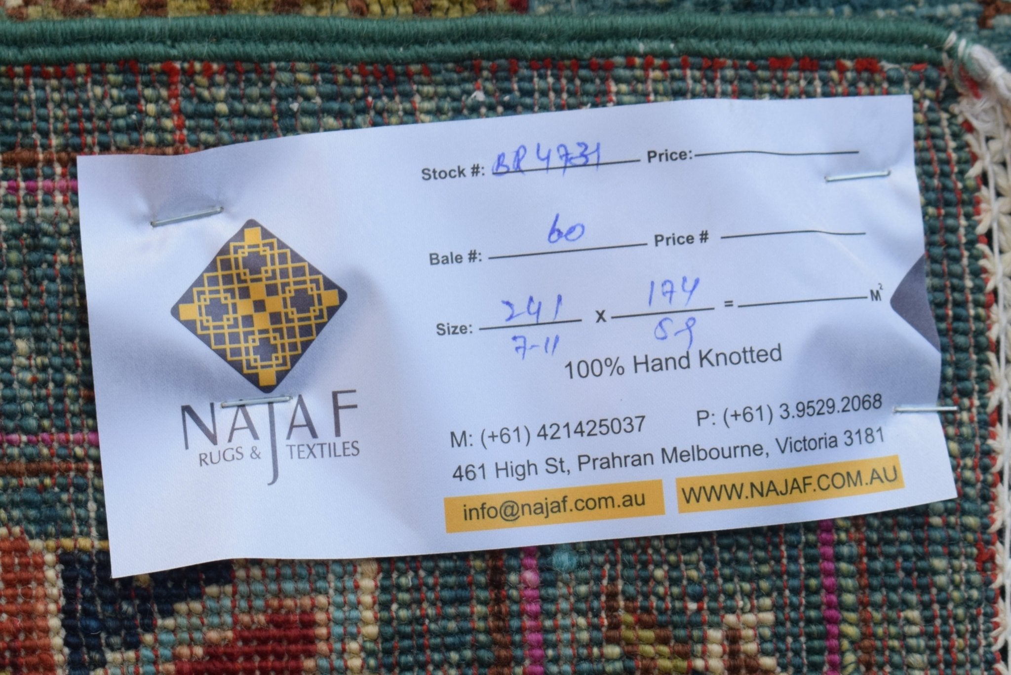 Handmade Traditional Afghan Chobi Rug | 241 x 174 cm | 7'11" x 5'9" - Najaf Rugs & Textile