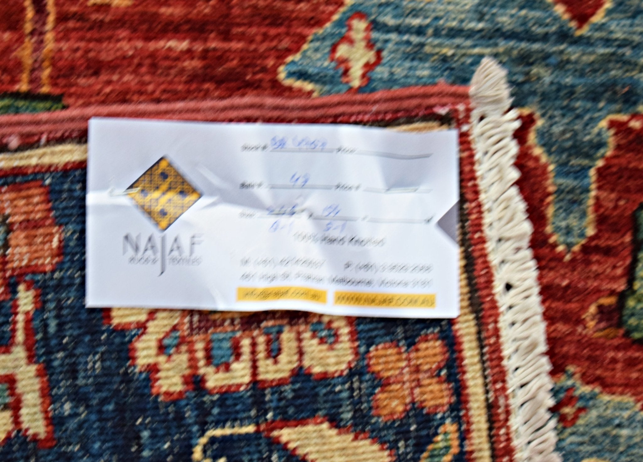 Handmade Traditional Afghan Chobi Rug | 246 x 154 cm | 8'1" x 5'1" - Najaf Rugs & Textile