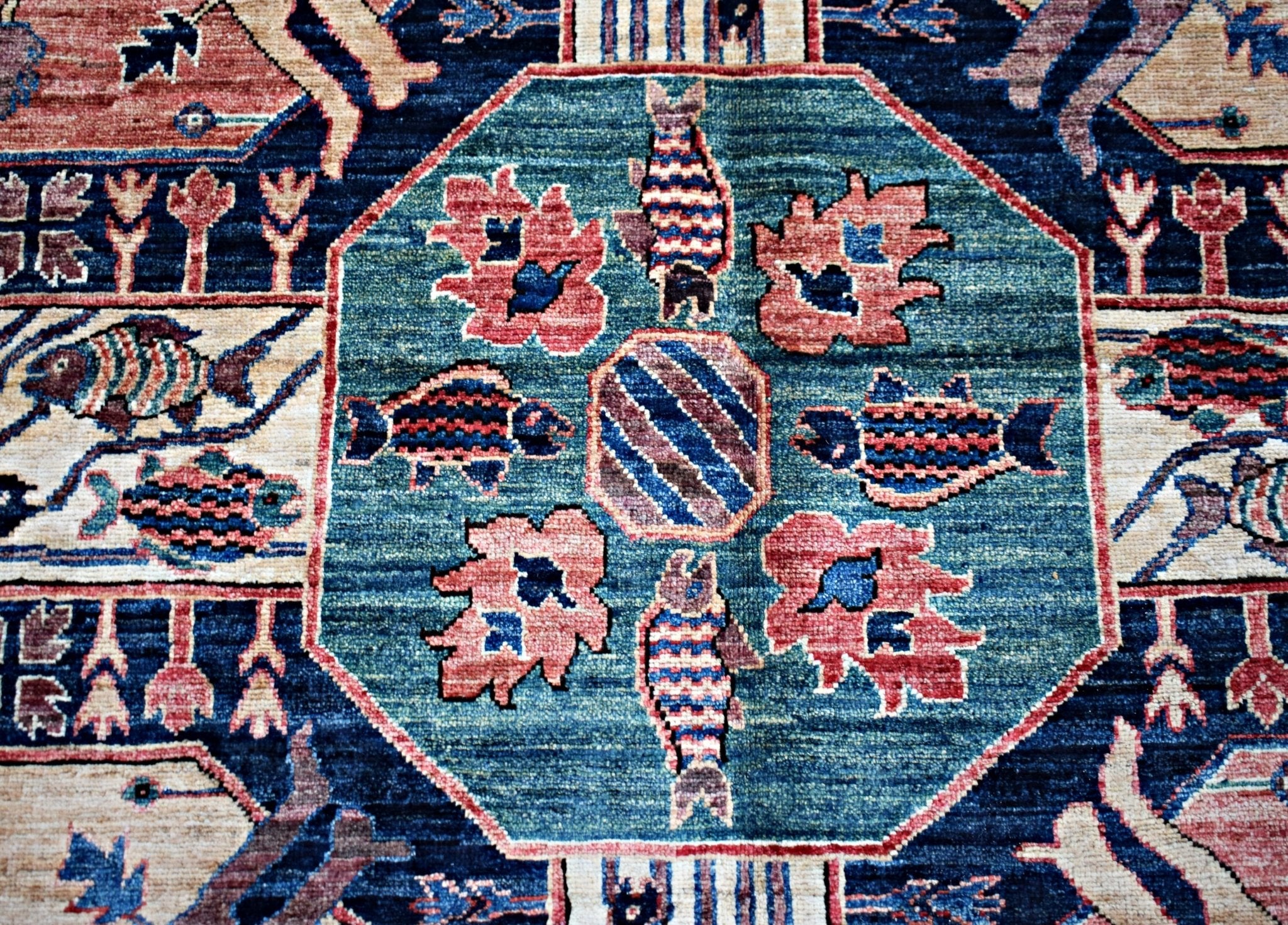 Handmade Traditional Afghan Chobi Rug | 246 x 247 cm | 8'1" x 8'2" - Najaf Rugs & Textile