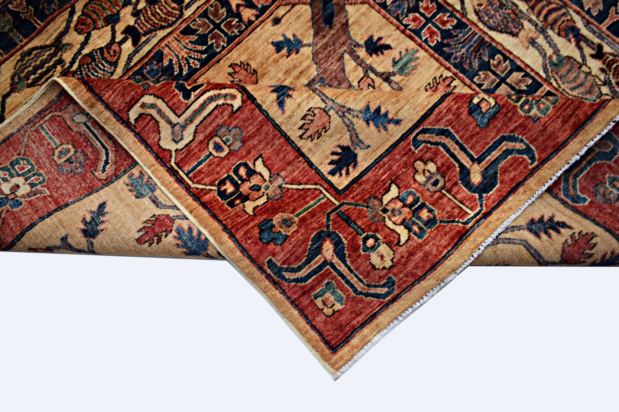 Handmade Traditional Afghan Chobi Rug | 246 x 247 cm | 8'1" x 8'2" - Najaf Rugs & Textile