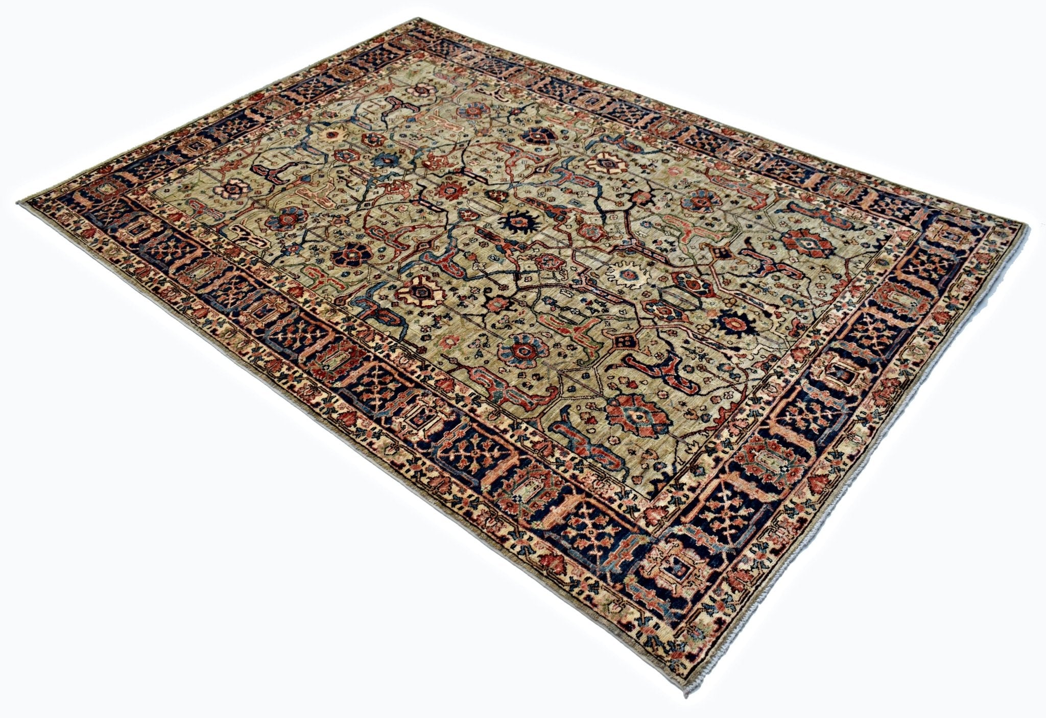 Handmade Traditional Afghan Chobi Rug | 265 x 187 cm | 8'8" x 6'3" - Najaf Rugs & Textile