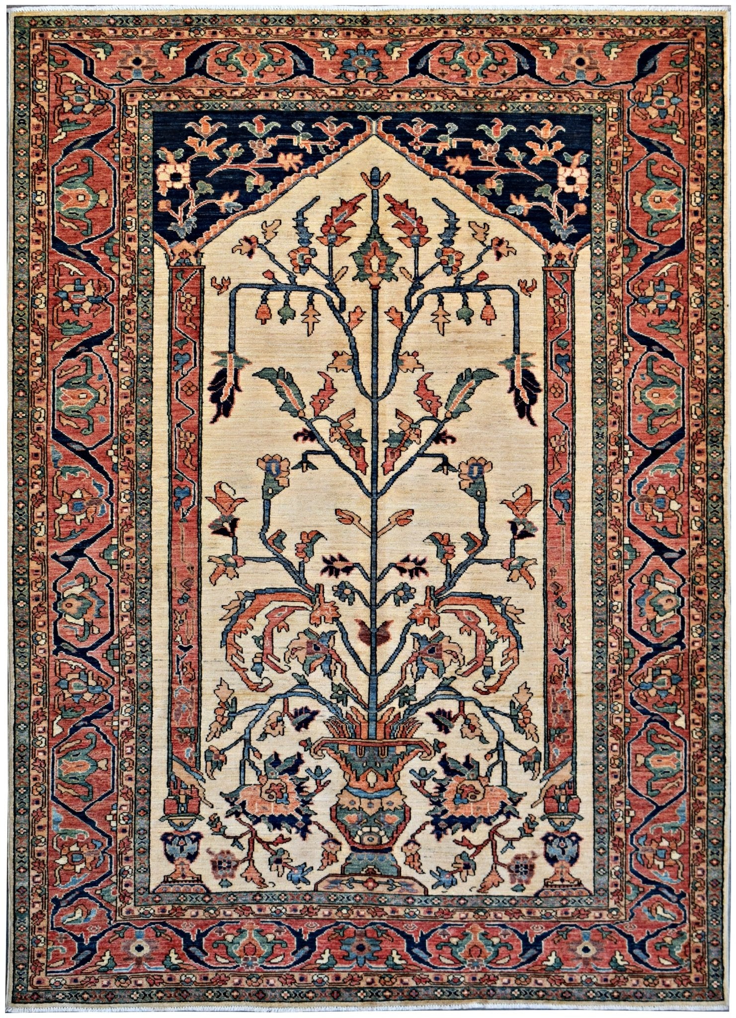 Handmade Traditional Afghan Chobi Rug | 276 x 161 cm | 8'9" x 5'4" - Najaf Rugs & Textile
