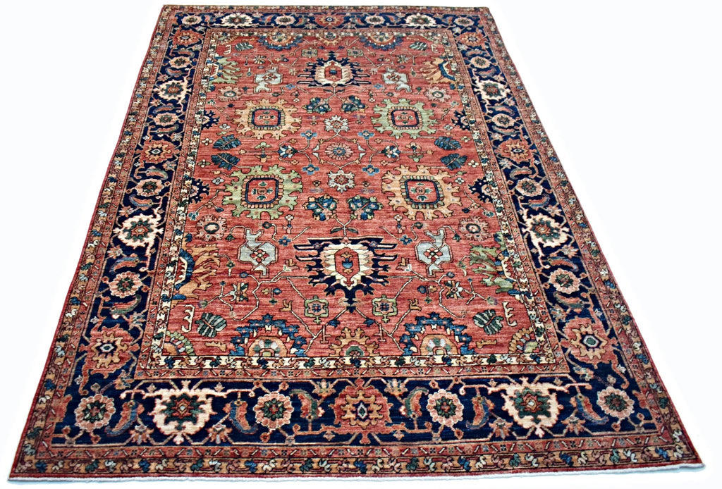 Handmade Traditional Afghan Chobi Rug | 279 x 189 cm | 9'2" x 8'3" - Najaf Rugs & Textile