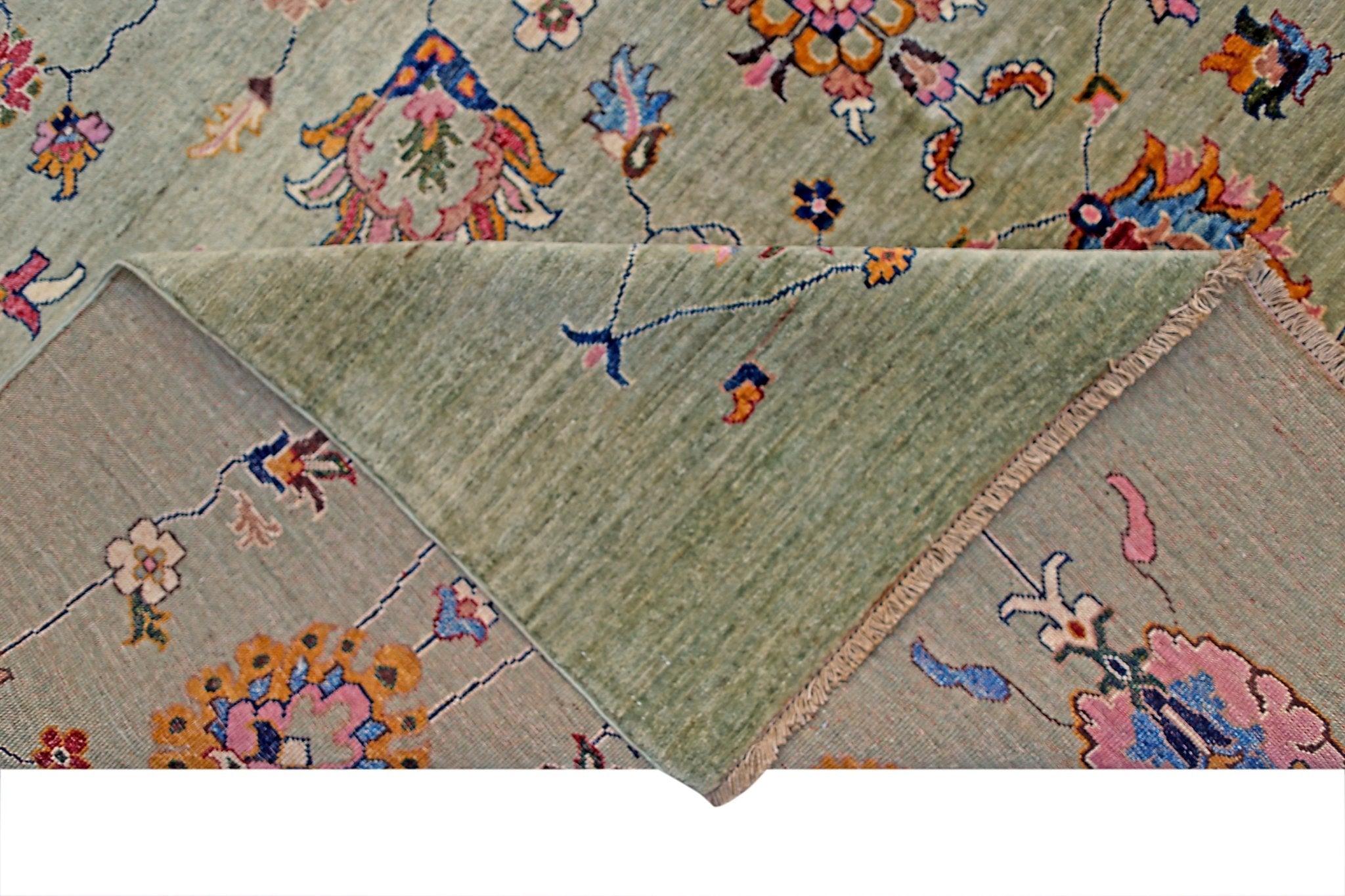 Handmade Traditional Afghan Chobi Rug | 301 x 250 cm | 9'11" x 8'3" - Najaf Rugs & Textile