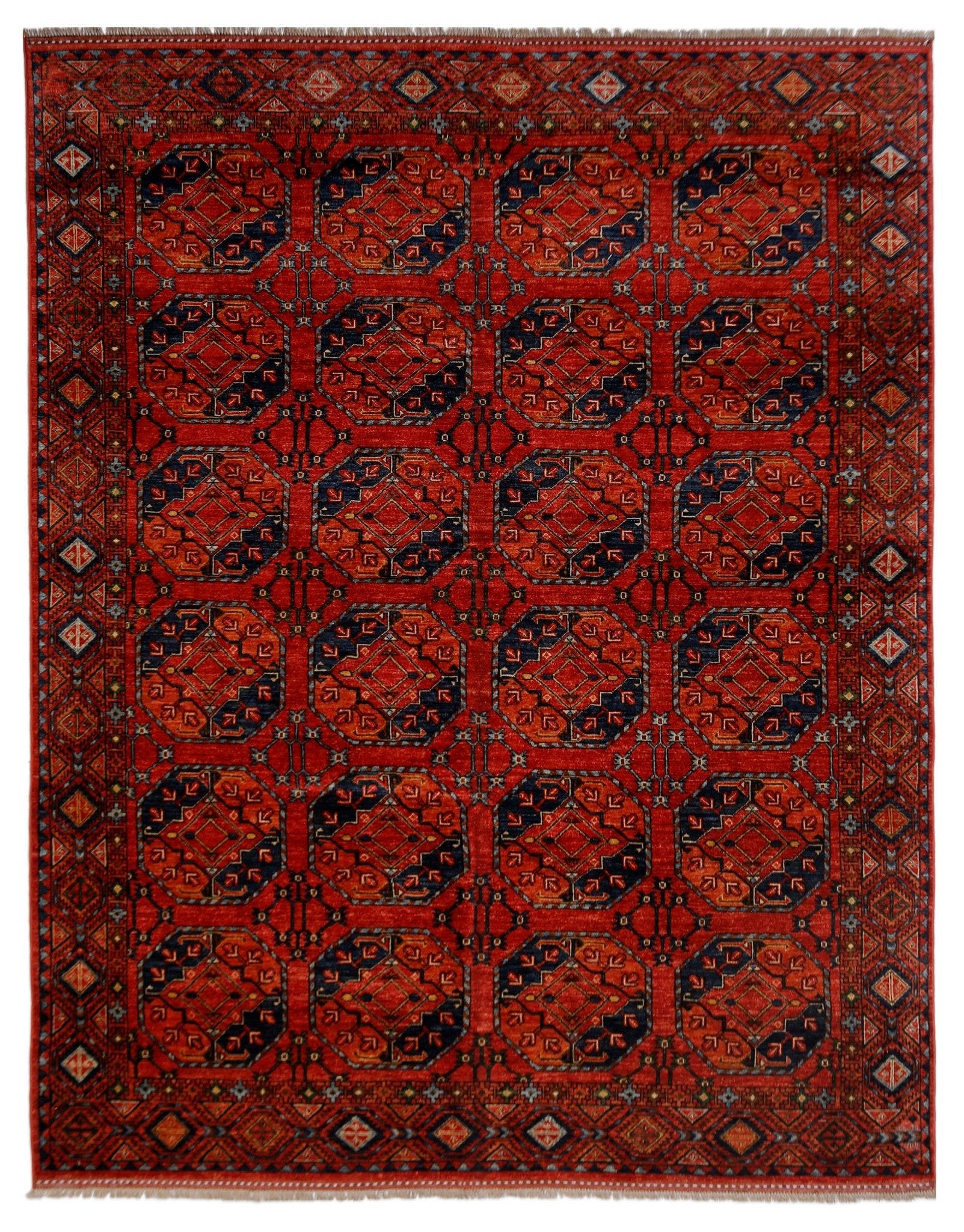 Handmade Traditional Afghan Chobi Rug | 314 x 257 cm | 10'4" x 8'2" - Najaf Rugs & Textile