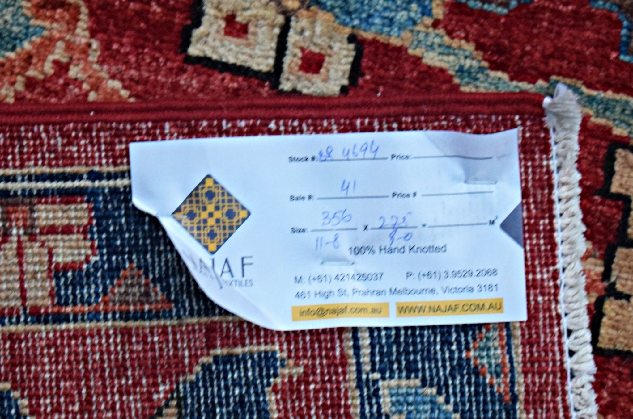 Handmade Traditional Afghan Chobi Rug | 356 x 275 cm | 11'8" x 8' - Najaf Rugs & Textile