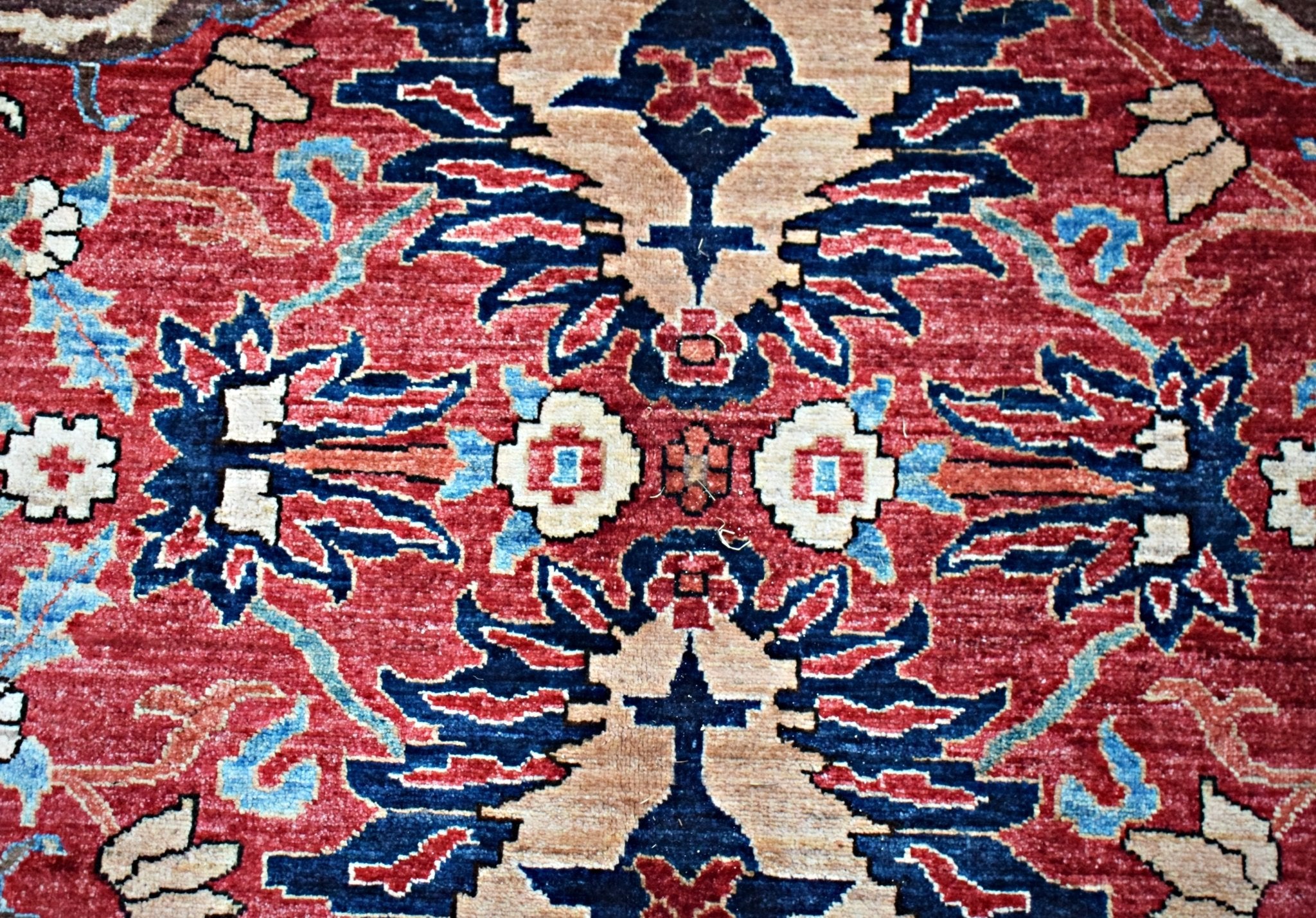 Handmade Traditional Afghan Chobi Rug | 356 x 275 cm | 11'8" x 8' - Najaf Rugs & Textile