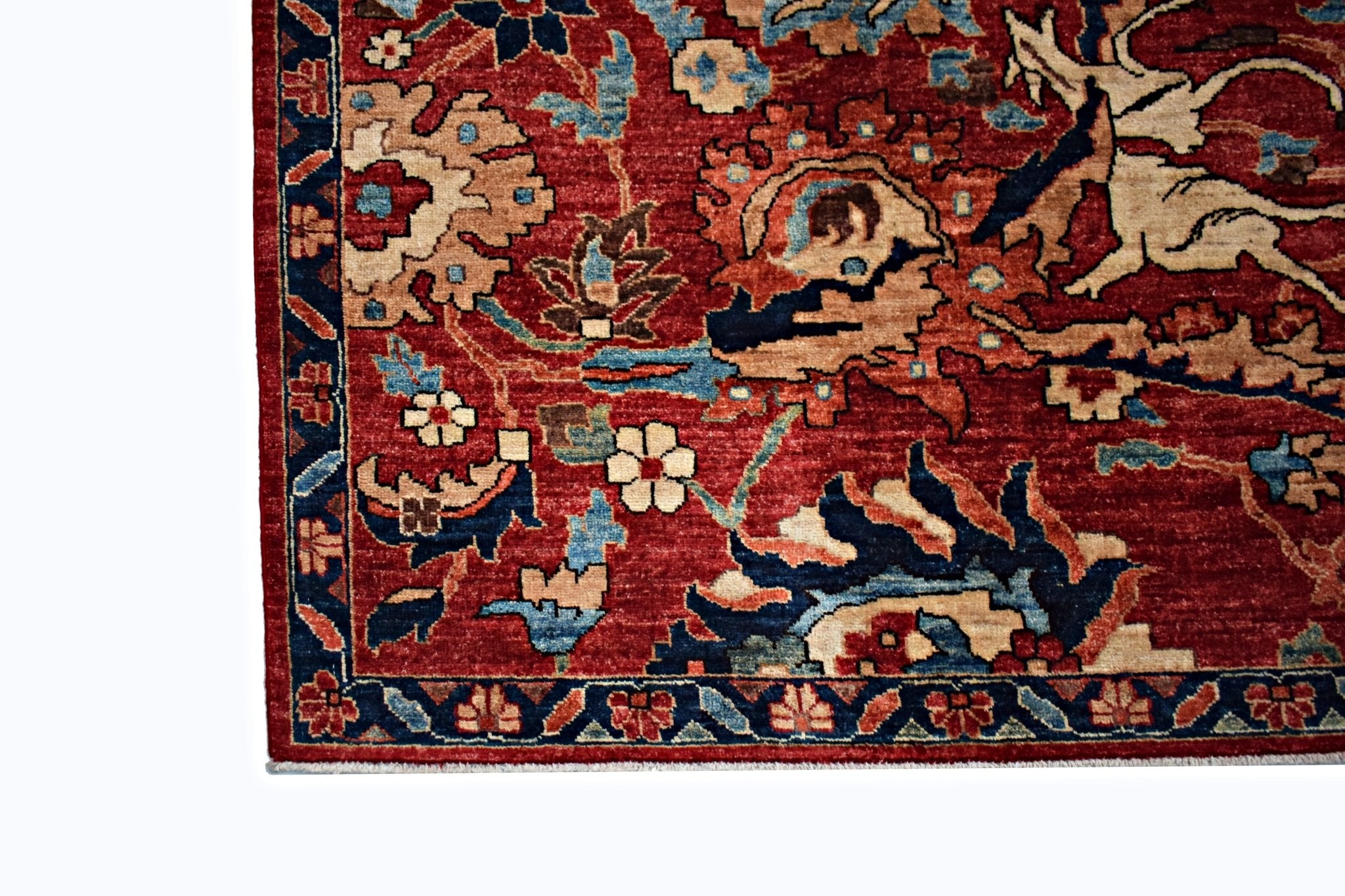 Handmade Traditional Afghan Chobi Rug | 356 x 275 cm | 11'8" x 8' - Najaf Rugs & Textile