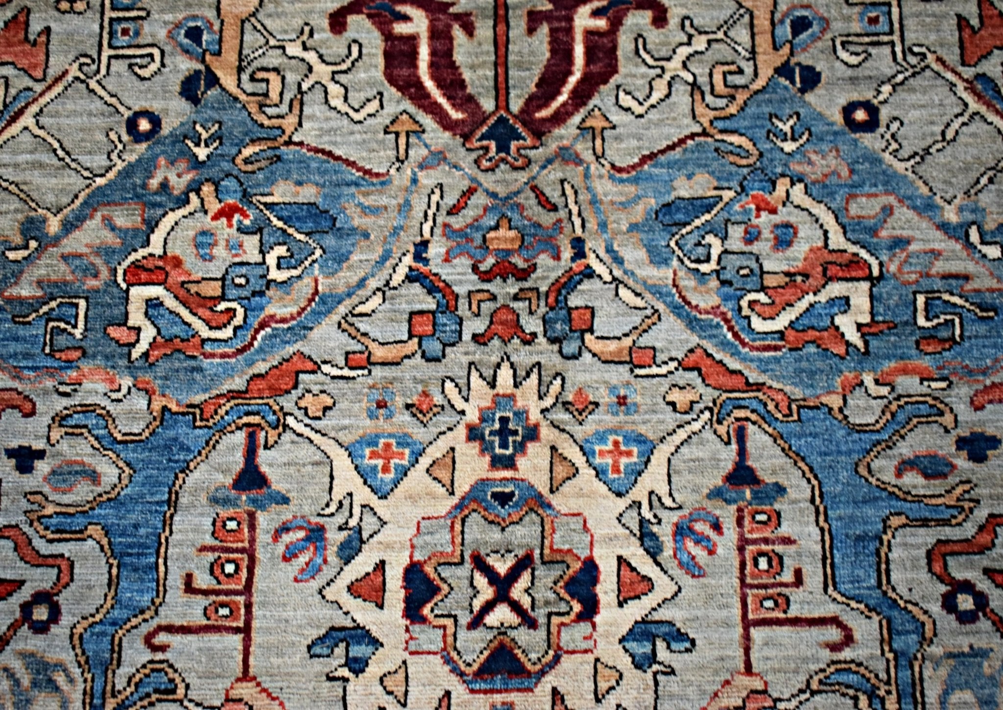 Handmade Traditional Afghan Chobi Rug | 362 x 266 cm | 11'11" x 8'9" - Najaf Rugs & Textile