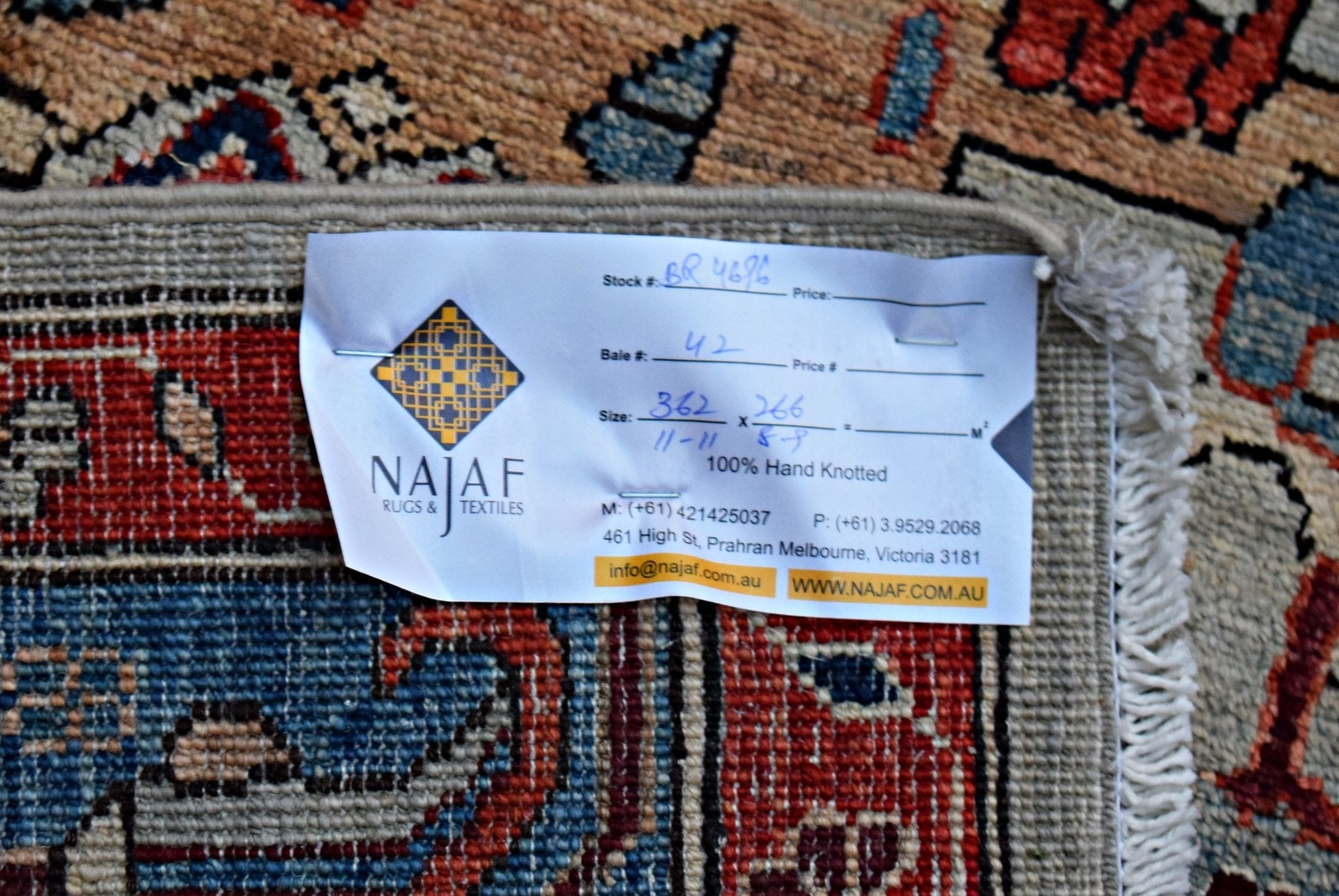 Handmade Traditional Afghan Chobi Rug | 362 x 266 cm | 11'11" x 8'9" - Najaf Rugs & Textile