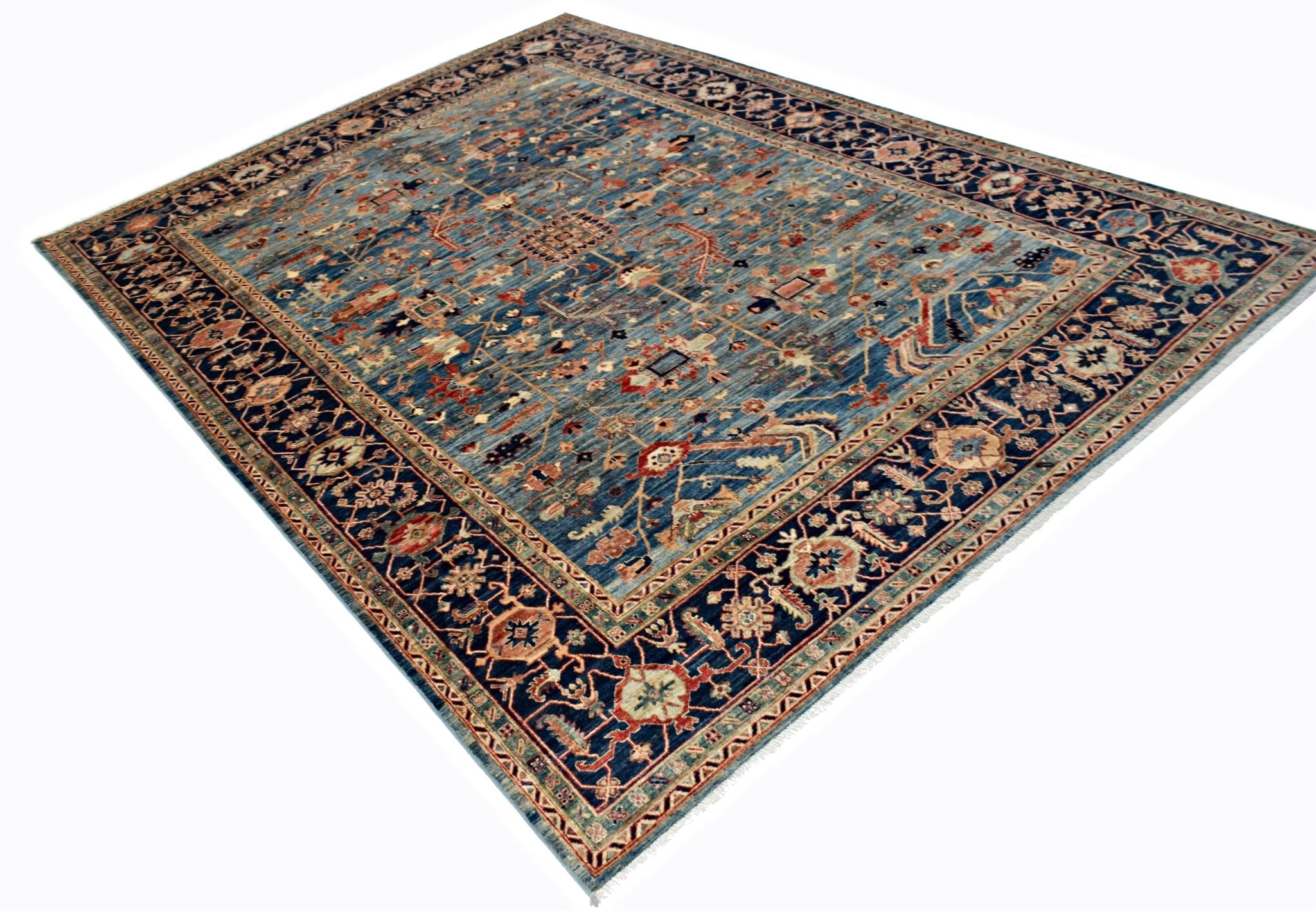 Handmade Traditional Afghan Chobi Rug | 364 x 272 cm | 11'11" x 8'11" - Najaf Rugs & Textile