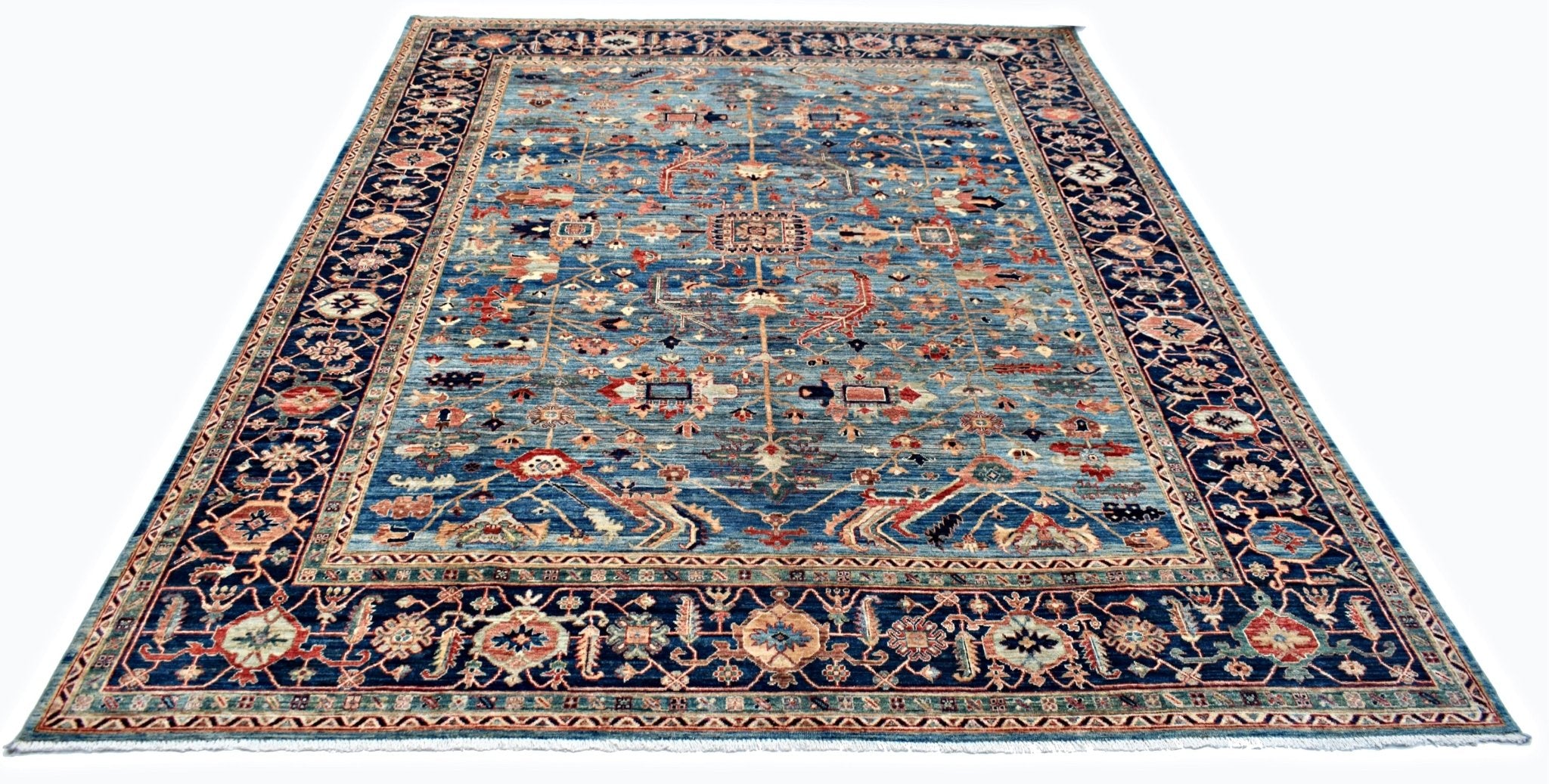 Handmade Traditional Afghan Chobi Rug | 364 x 272 cm | 11'11" x 8'11" - Najaf Rugs & Textile