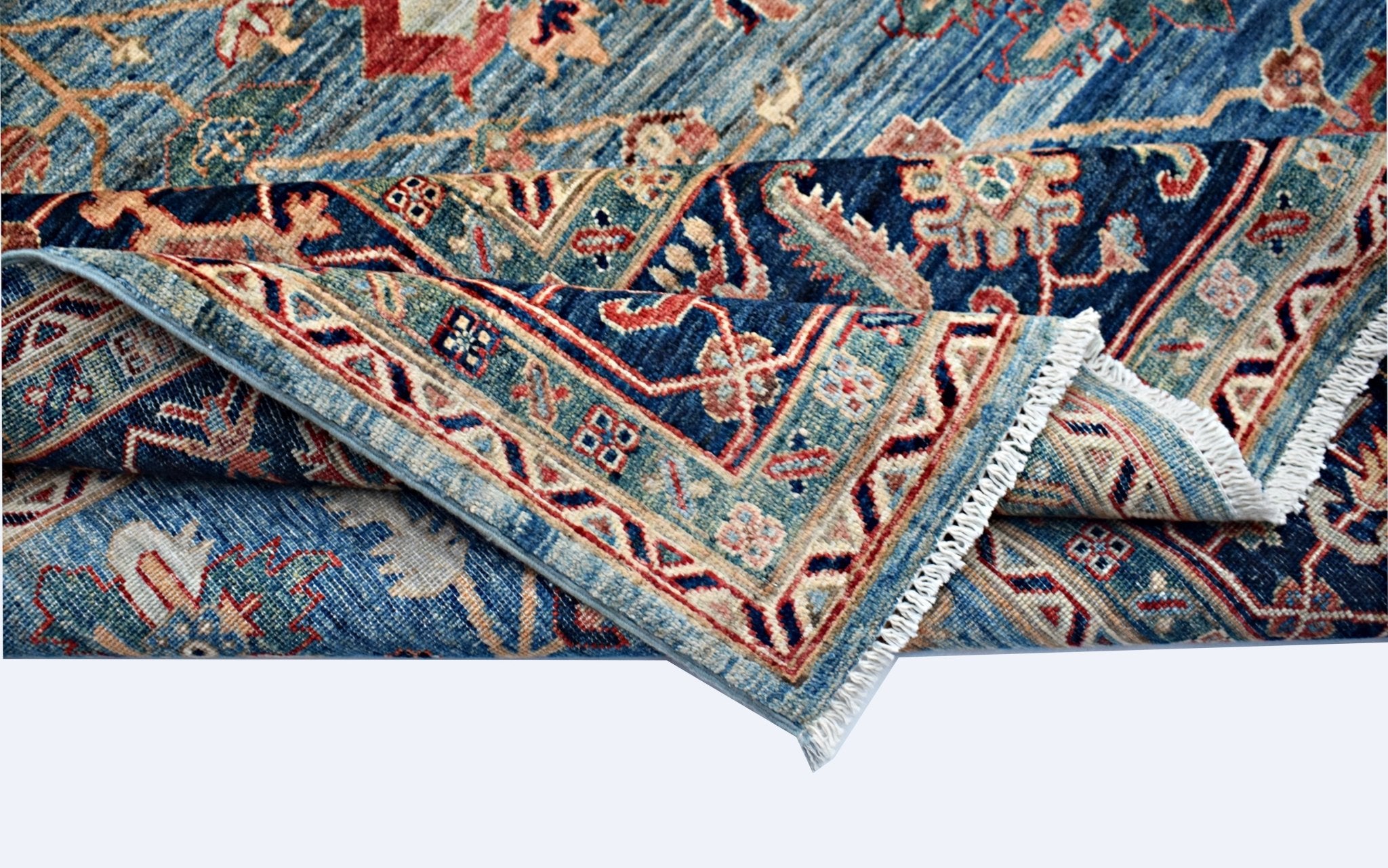 Handmade Traditional Afghan Chobi Rug | 364 x 272 cm | 11'11" x 8'11" - Najaf Rugs & Textile