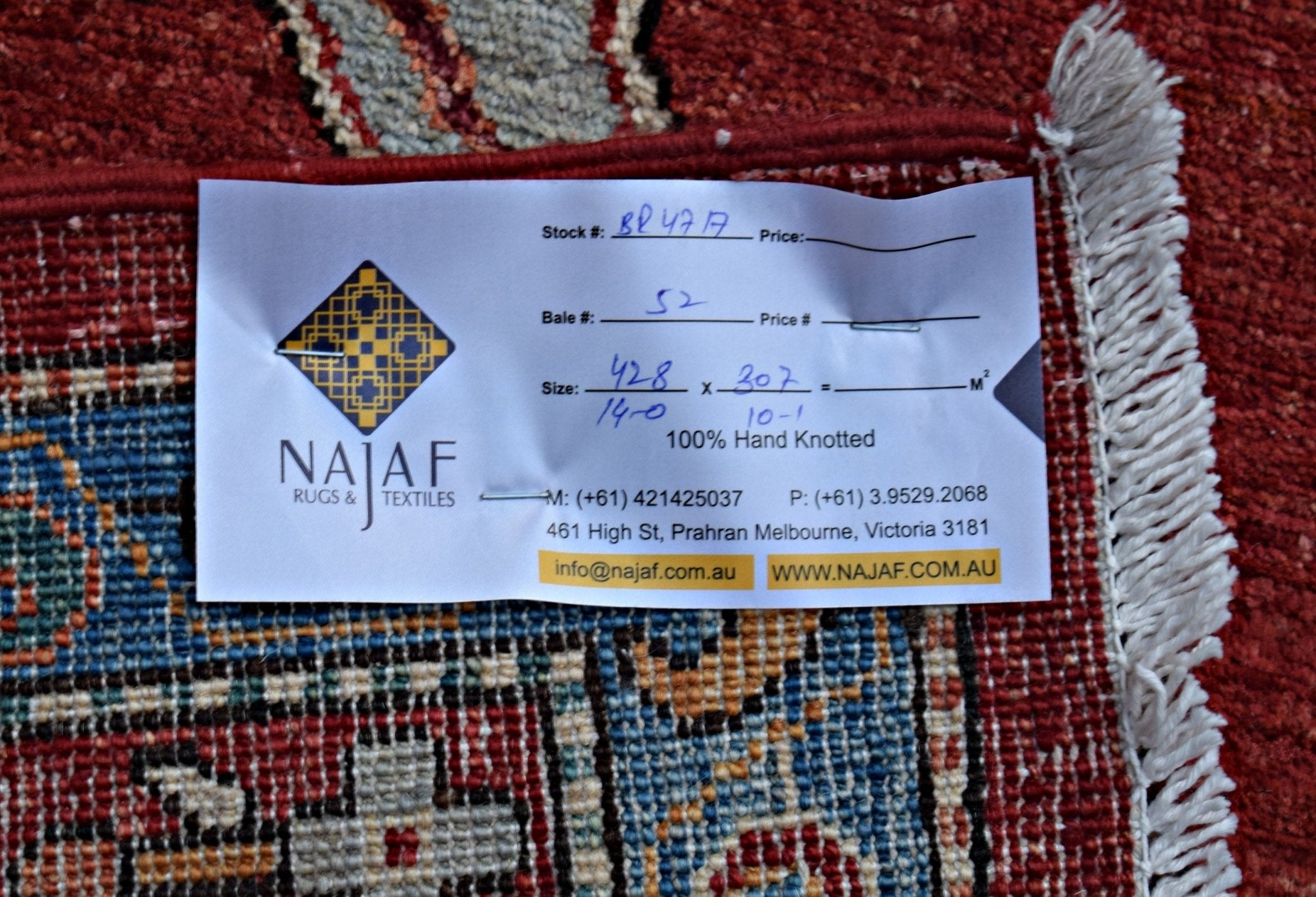 Handmade Traditional Afghan Chobi Rug | 428 x 307 cm | 14' x 10'1" - Najaf Rugs & Textile