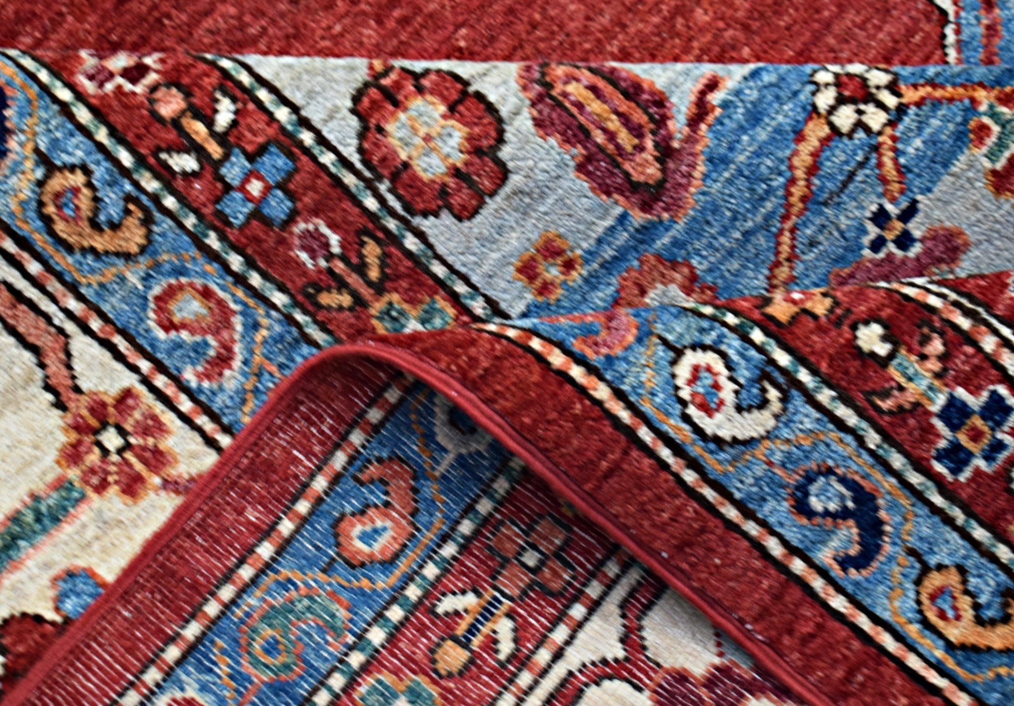 Handmade Traditional Afghan Chobi Rug | 428 x 307 cm | 14' x 10'1" - Najaf Rugs & Textile