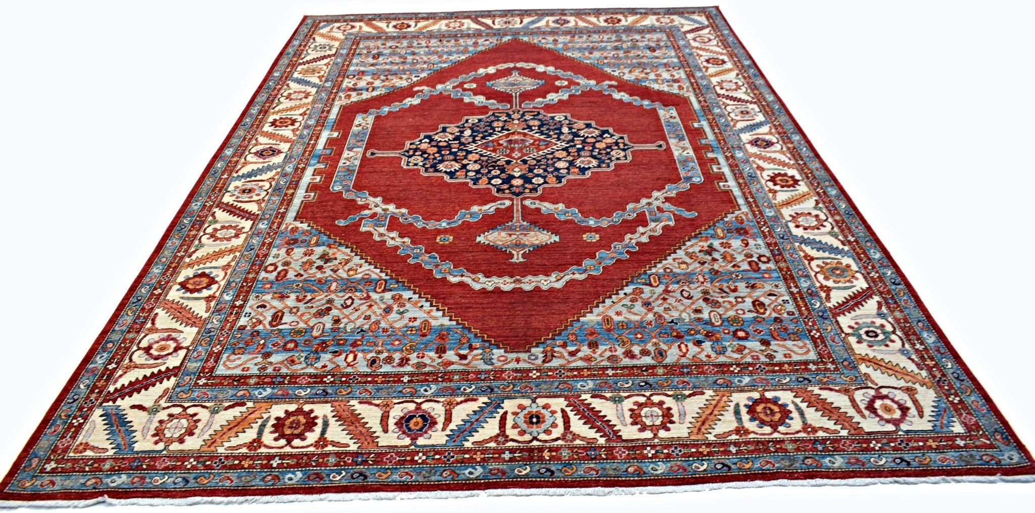 Handmade Traditional Afghan Chobi Rug | 428 x 307 cm | 14' x 10'1" - Najaf Rugs & Textile