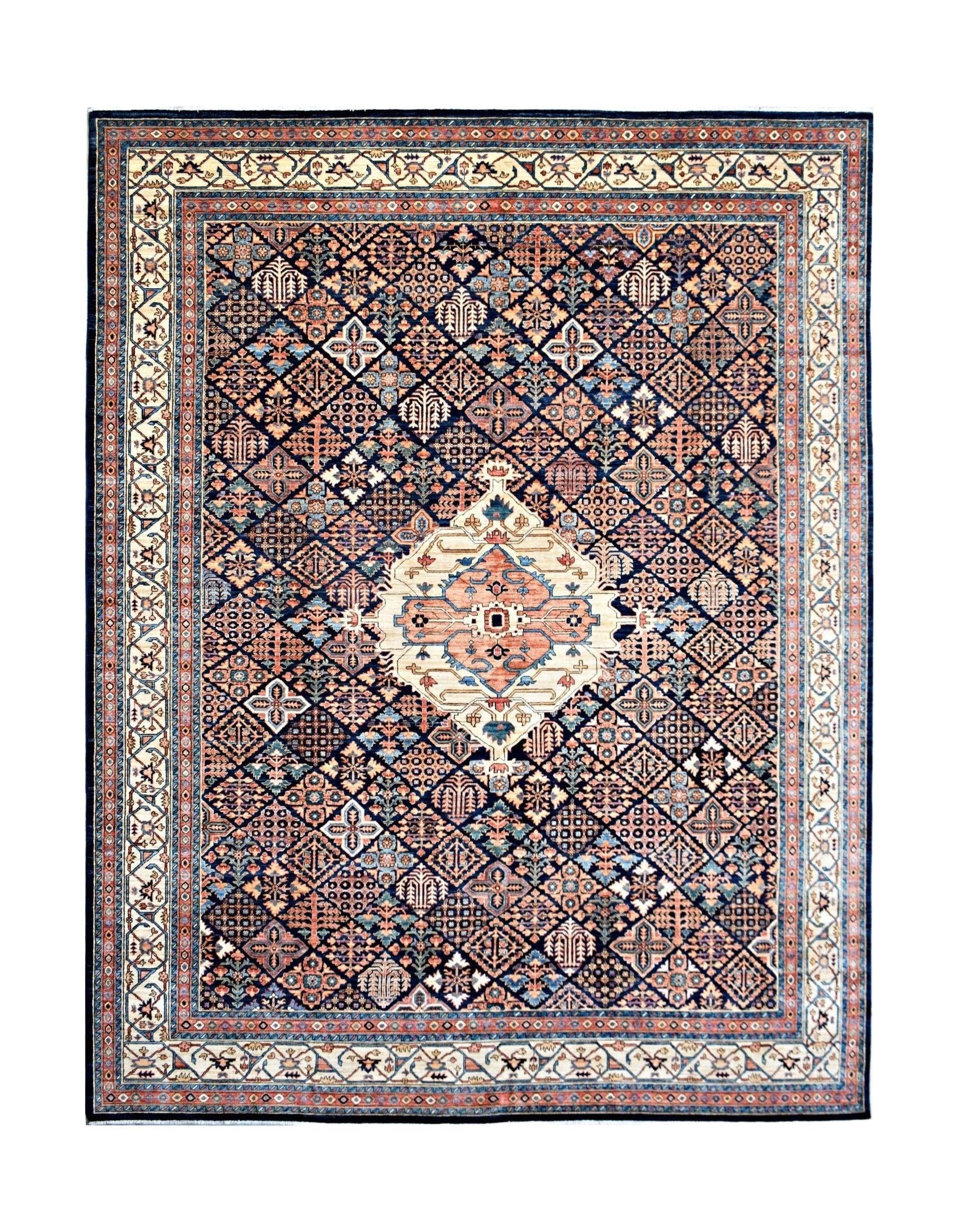 Handmade Traditional Afghan Chobi Rug | 463 x 357 cm | 15'2" x 11'9" - Najaf Rugs & Textile