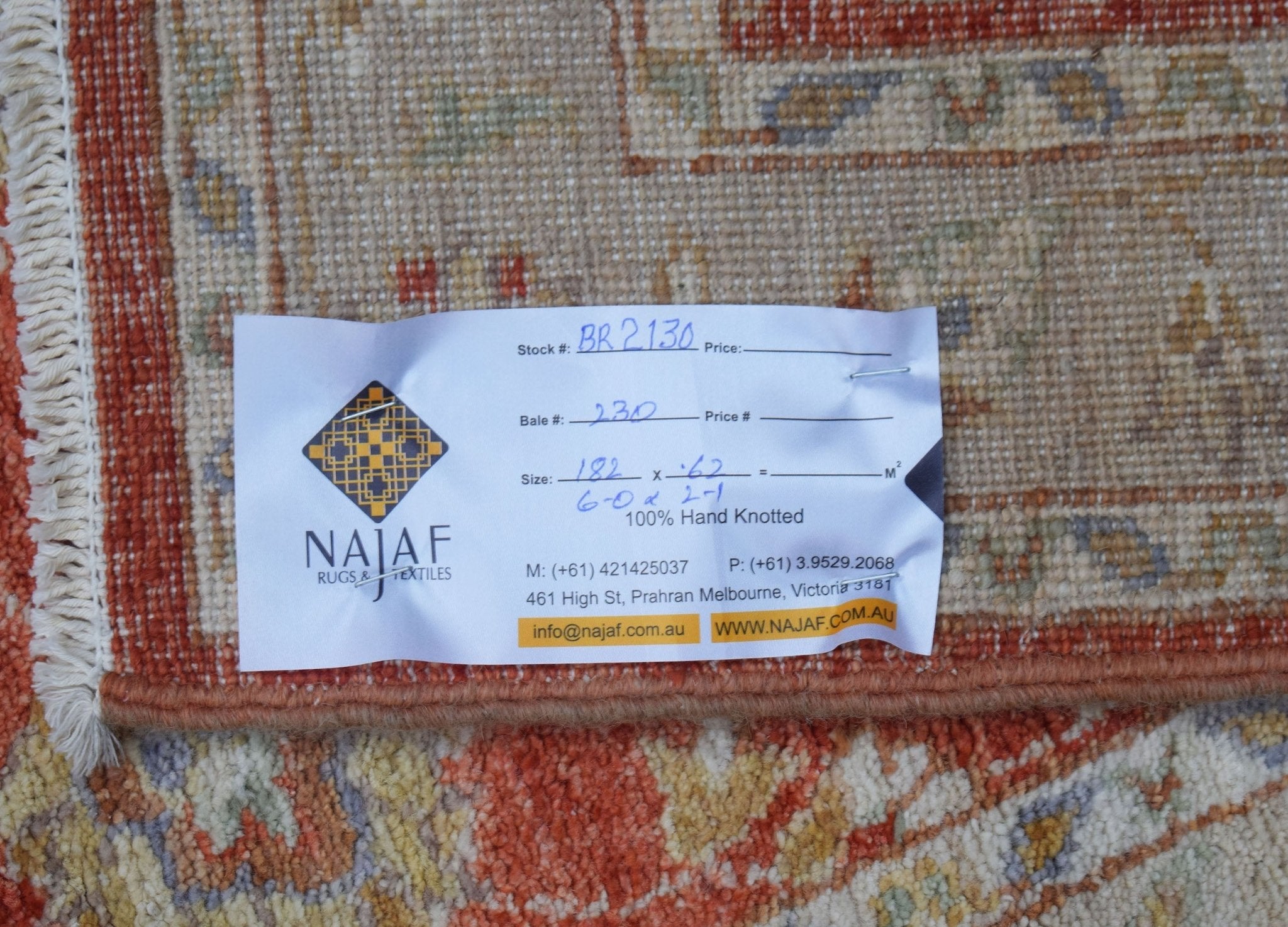 Handmade Traditional Afghan Hallway Runner | 182 x 62 cm | 6' x 2' - Najaf Rugs & Textile