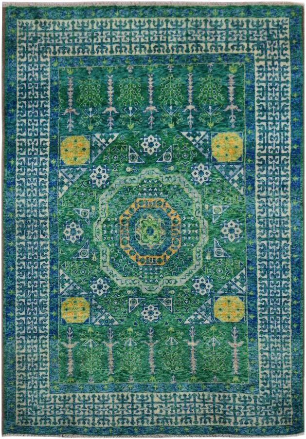 Handmade Traditional Afghan Mamluk Rug | 241 x 169 cm - Najaf Rugs & Textile