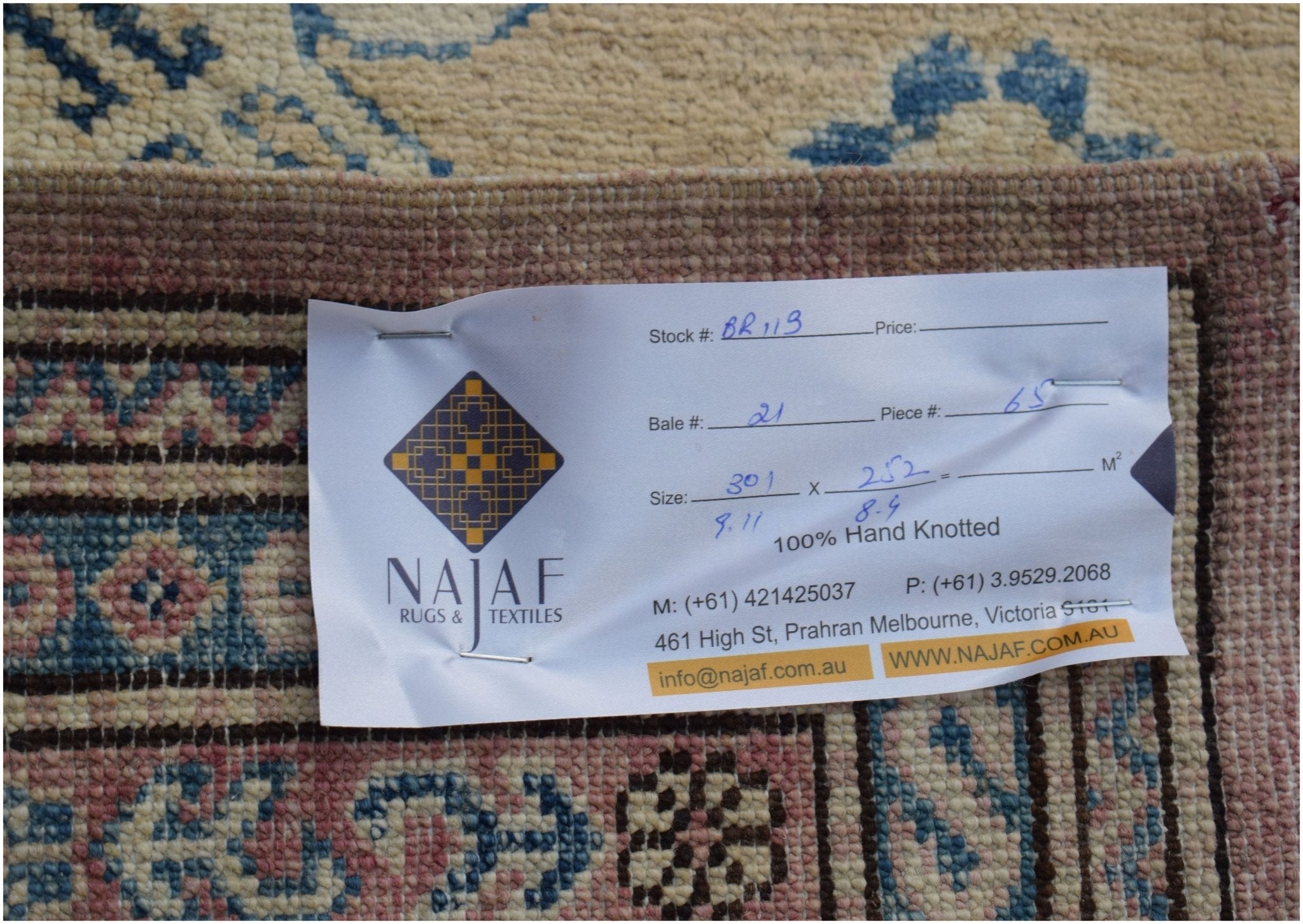 Handmade Traditional Afghan Super Kazakh Rug | 301 x 252 cm | 9'11" x 8'4" - Najaf Rugs & Textile