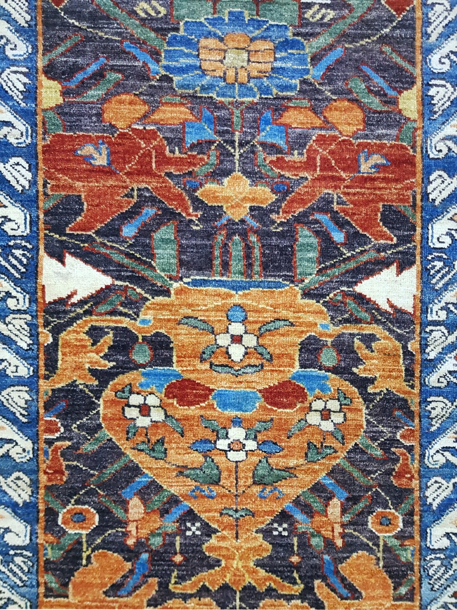 Handmade Traditional Chobi Hallway Runner | 355 x 70 cm | 11'6" x 2'2" - Najaf Rugs & Textile