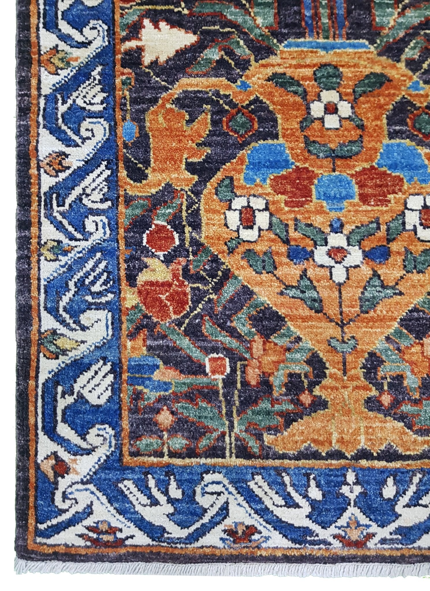 Handmade Traditional Chobi Hallway Runner | 355 x 70 cm | 11'6" x 2'2" - Najaf Rugs & Textile