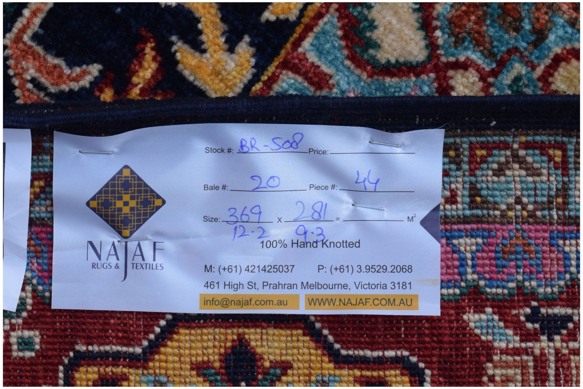 Handmade Traditional Mamluk Rug | 369 x 281 cm | 12'2" x 9'3" - Najaf Rugs & Textile