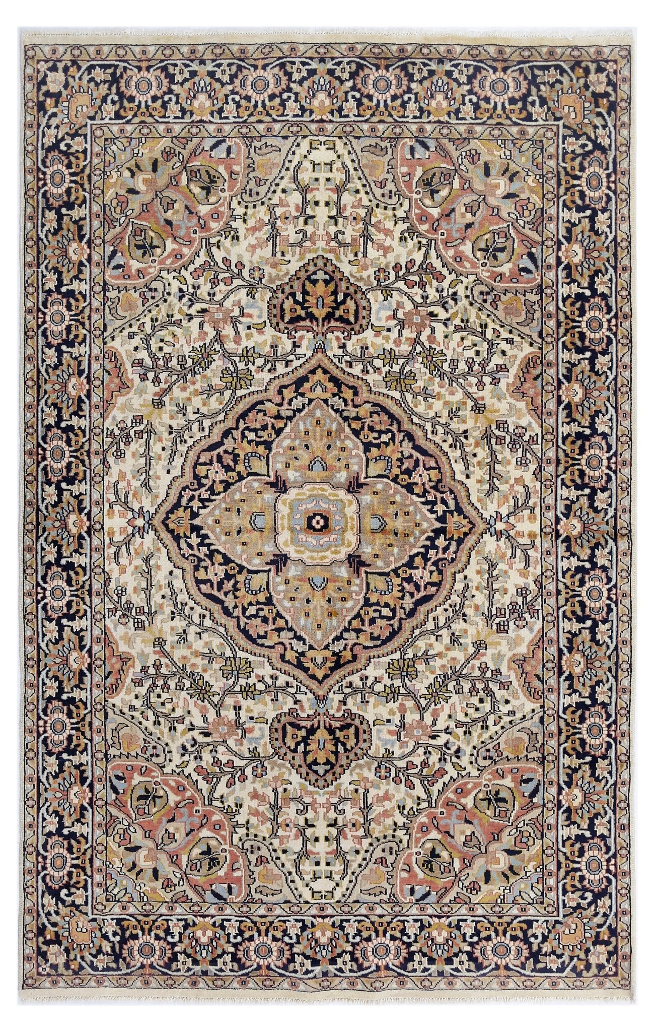 Handmade Traditional Pakistani Rug | 185 x 118 cm | 6'1" x 3'10" - Najaf Rugs & Textile