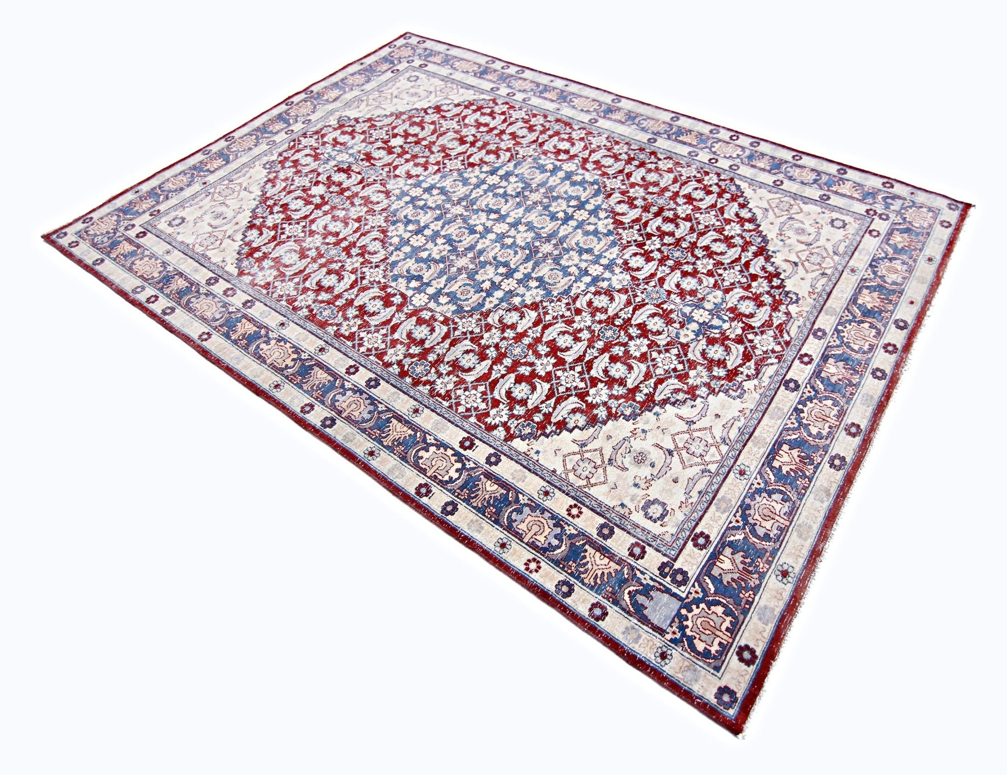 Handmade Traditional Pakistani Rug | 191 x 132 cm | 6'3" x 4'4" - Najaf Rugs & Textile